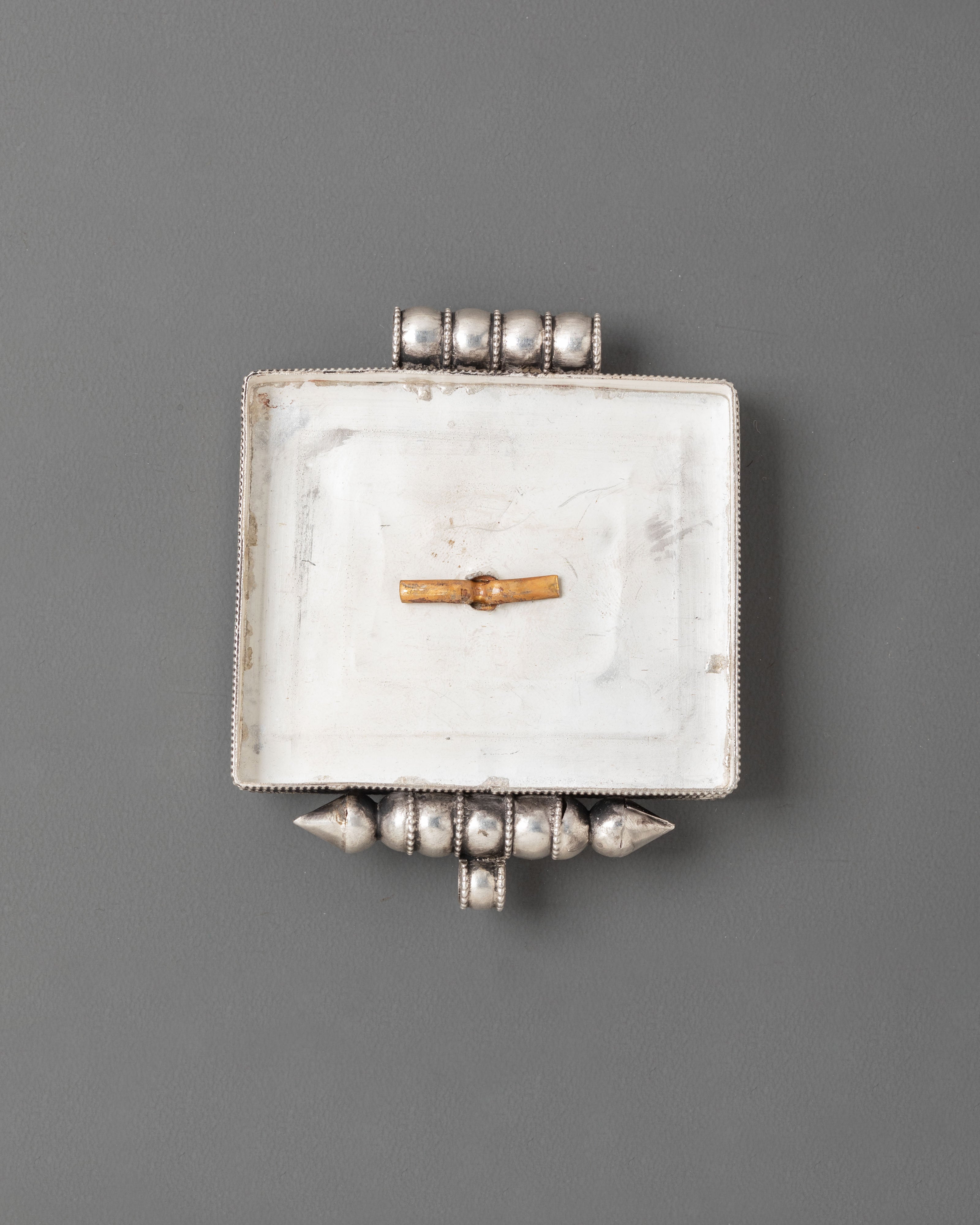 Sacred Tibetan Treasure Vase Ghau Box Locket | Sacred Bumpa Prayer Amulet