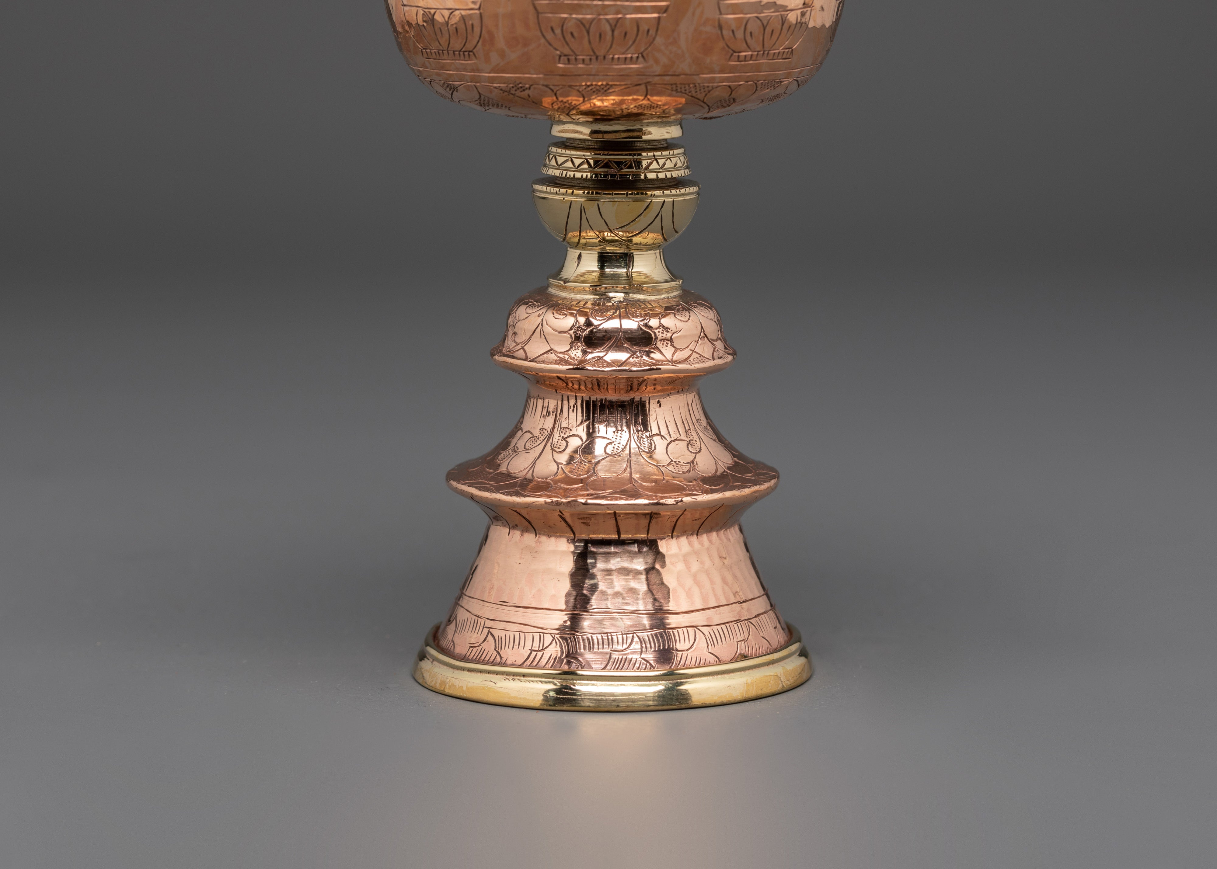 Traditional Handcrafted Butter Lamp | Copper Brass Lamp for Prayer