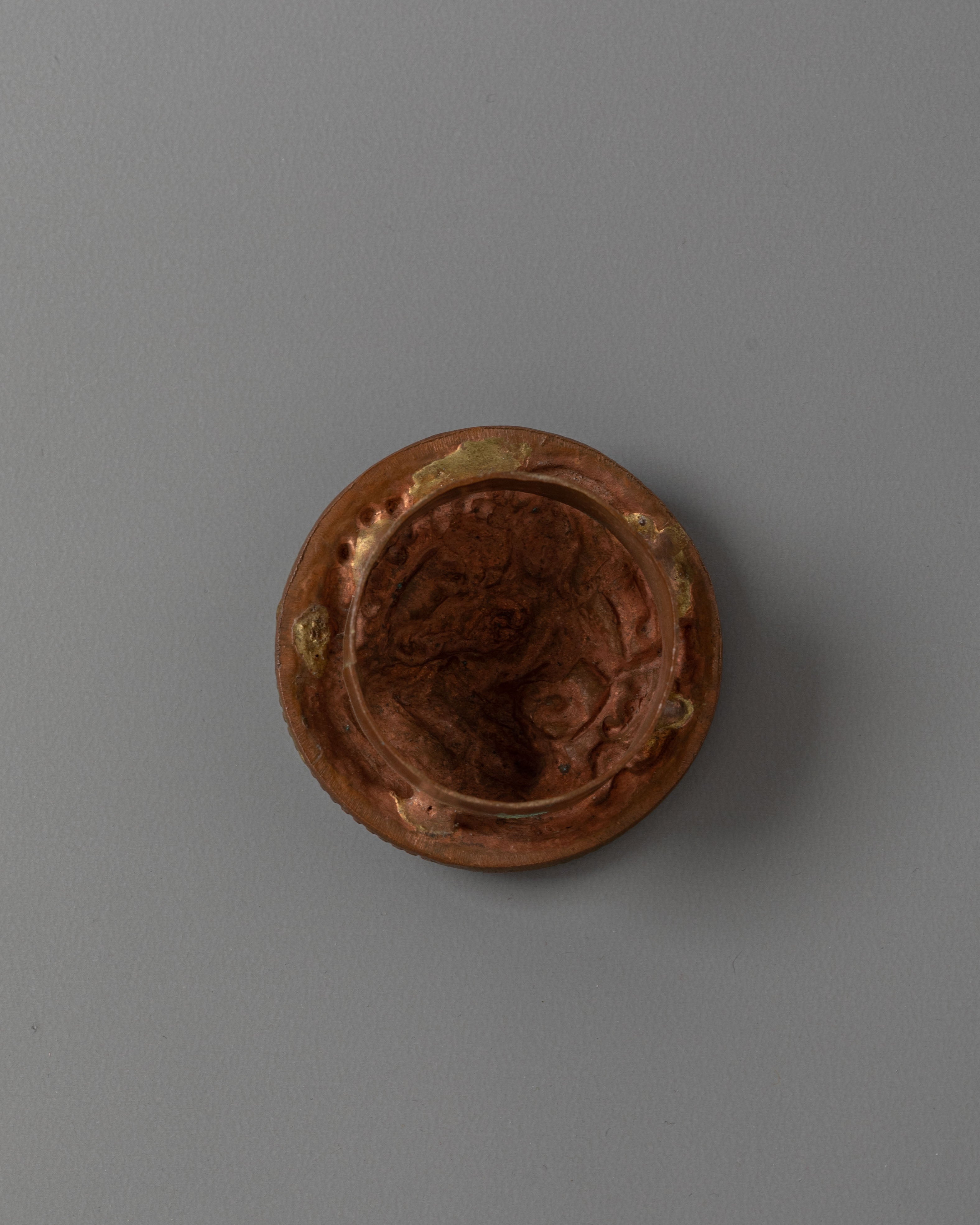 Tibetan Manjushri Mandala Decor | Copper Buddhist Wall Art