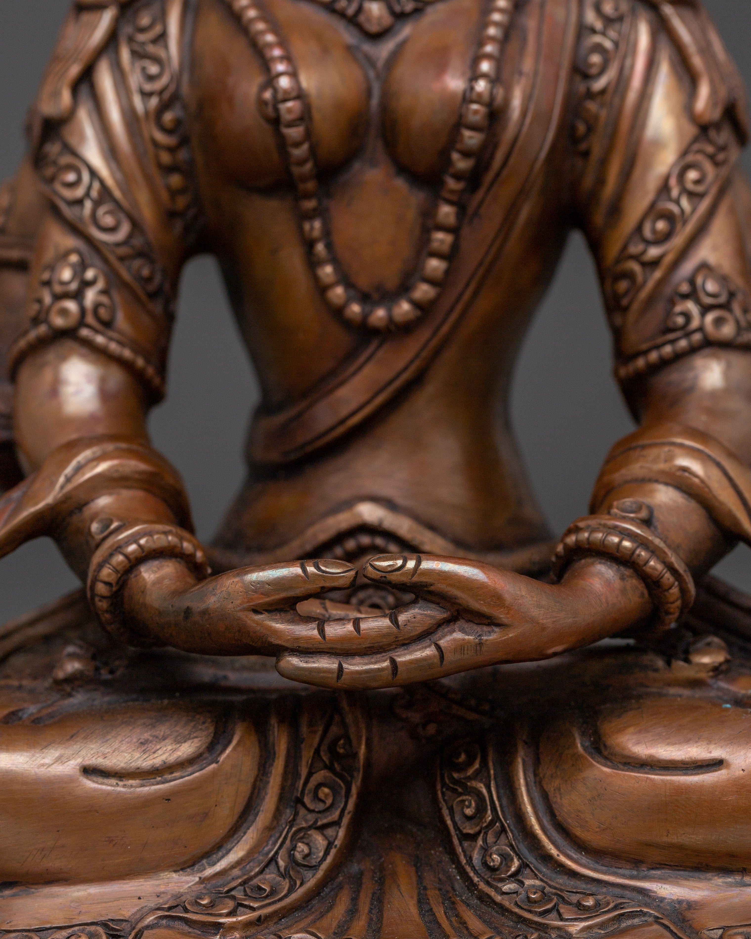 Oxidized Copper Body Prajna paramita Wisdom Statue | Spiritual Wisdom and Enlightenment