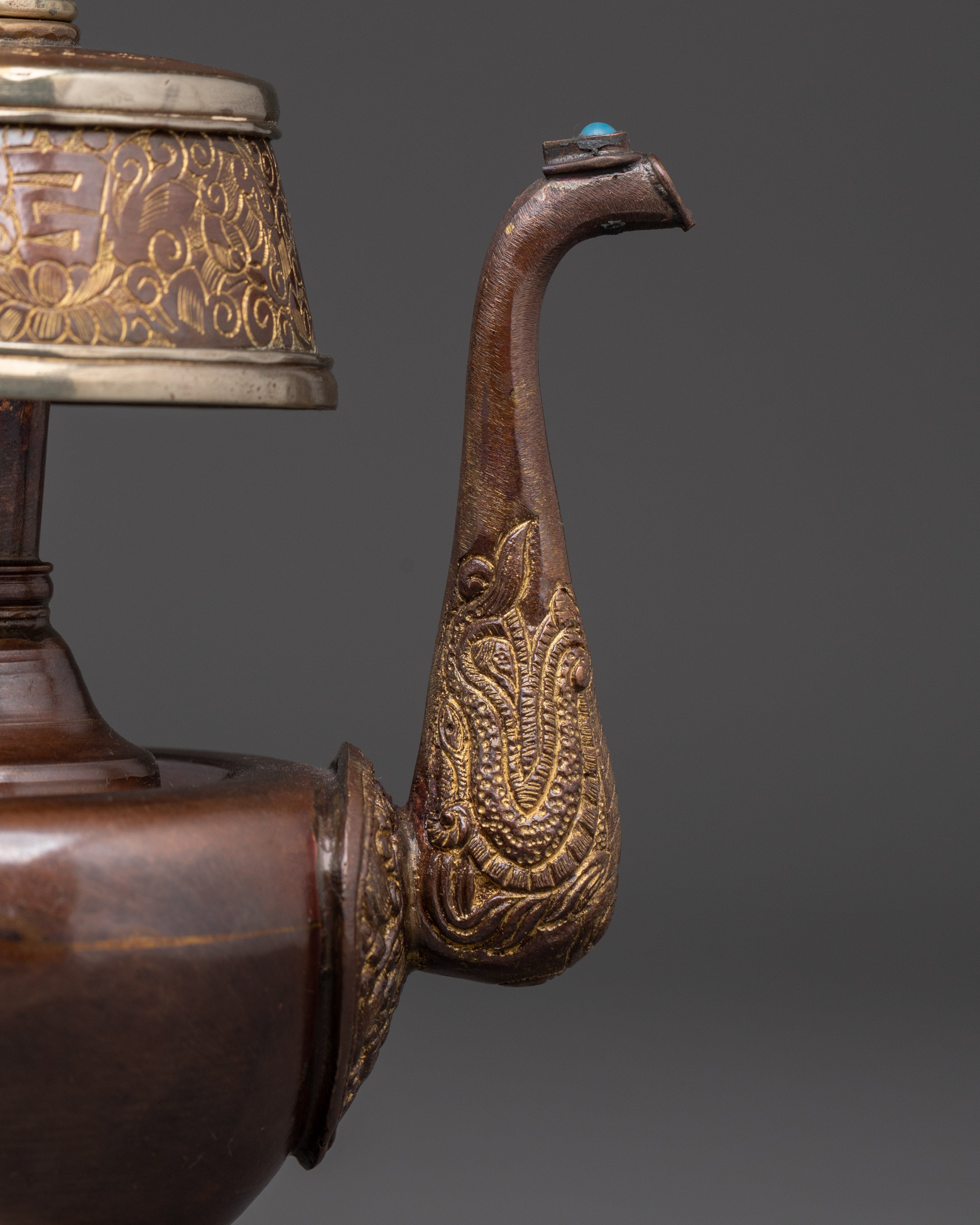 Buddhist Purification Bumpa Vase | Tibetan Ritual Copper Vessel