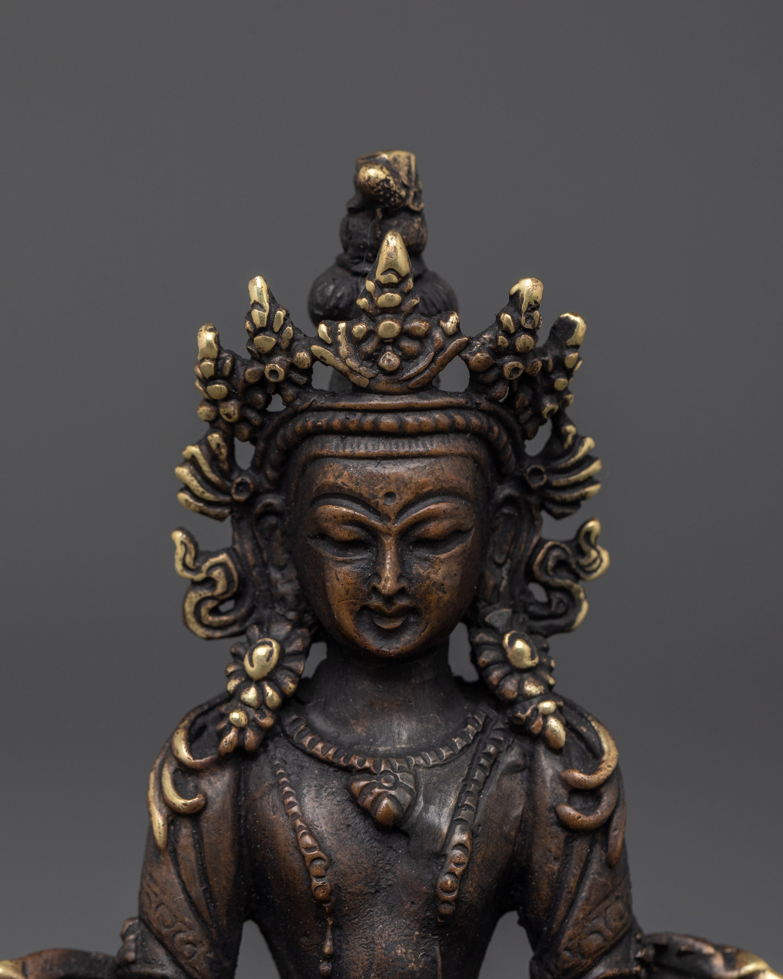 Amitayus Long Life Buddhist Deity | Spiritual Practice Zen Altar Decor