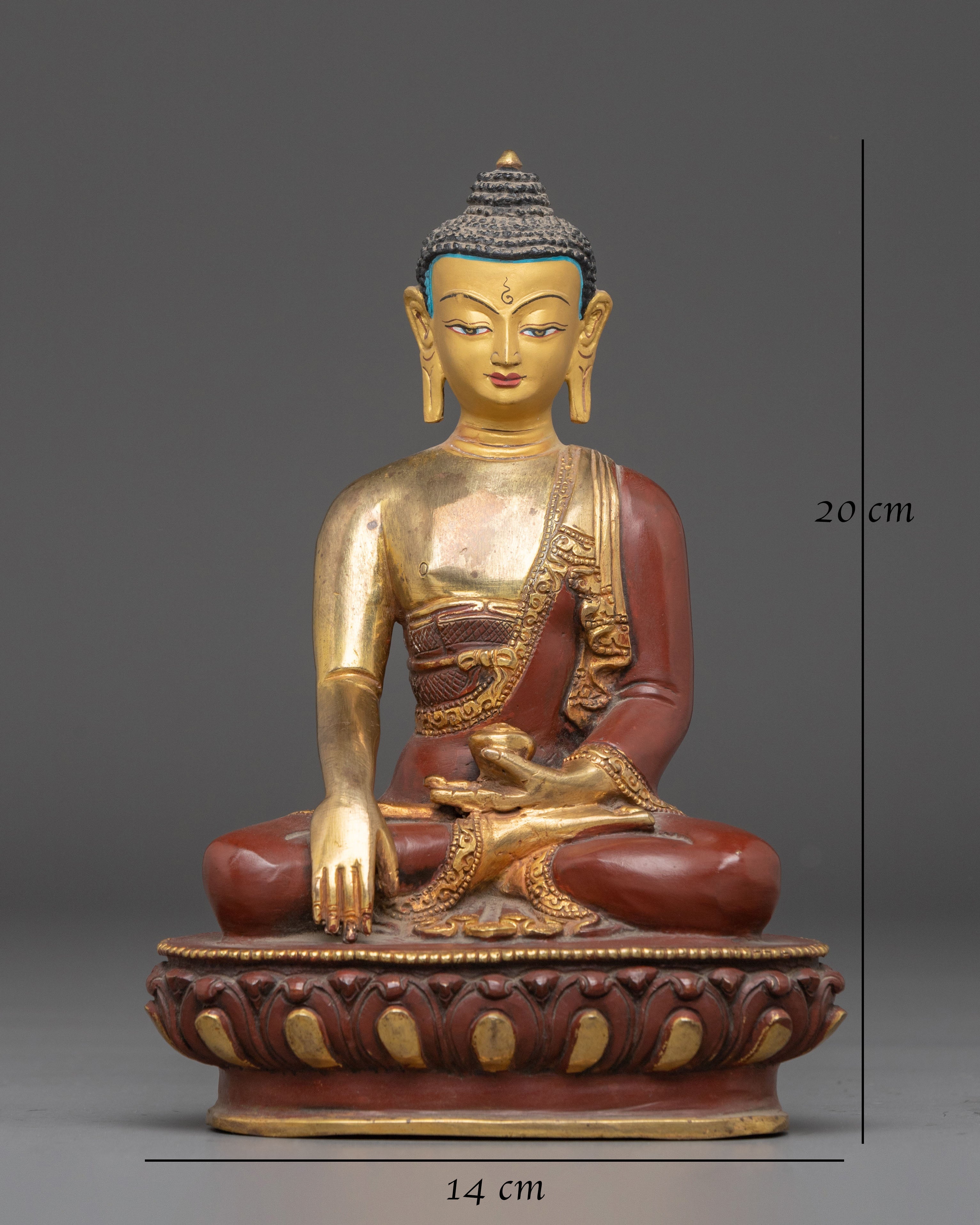 Handcrafted Figurine of Shakyamuni Buddha | Buddha of Wisdom and Compassion