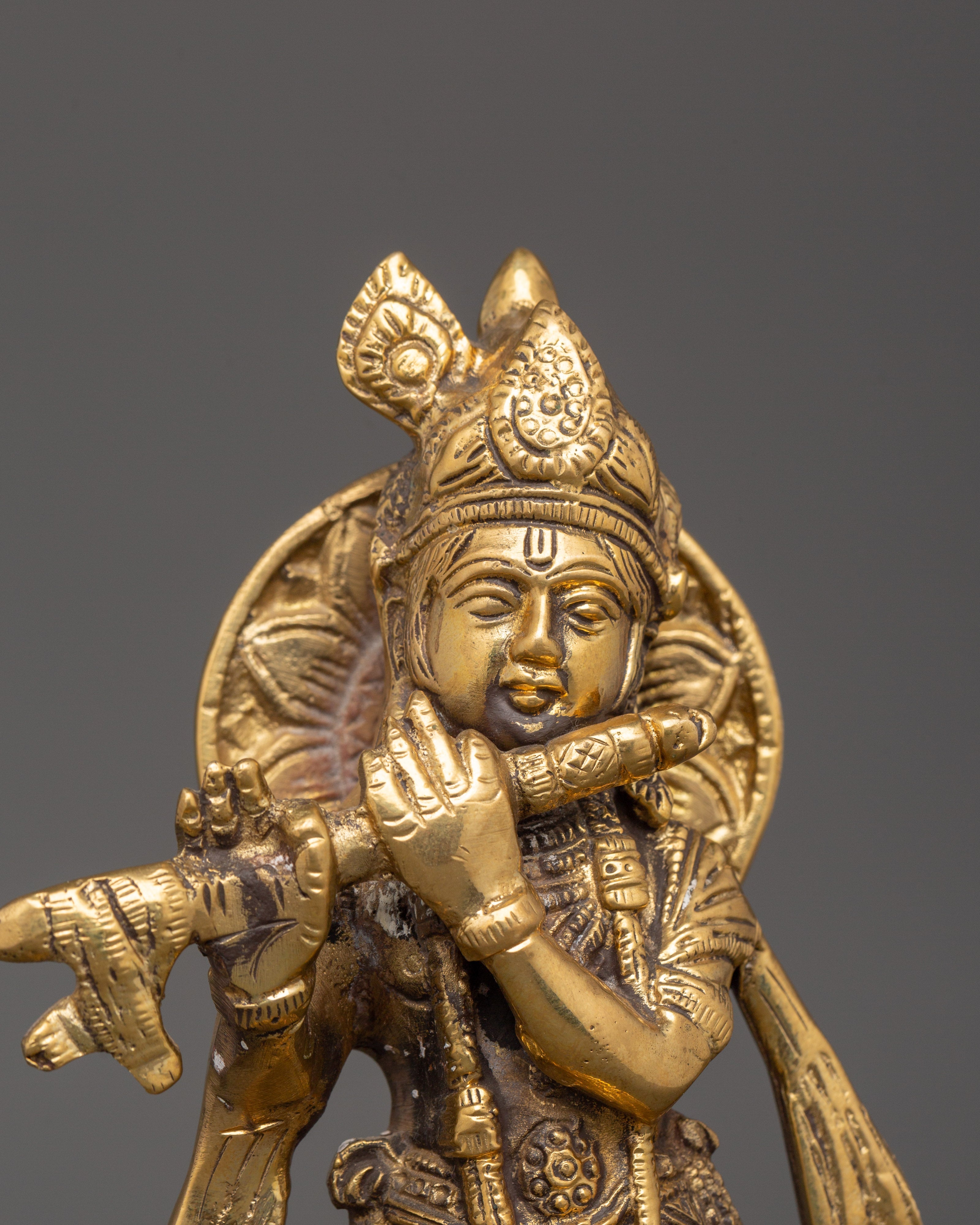 Shree Krishna Statue |  Lord of Compassion, Music, and Divine Love