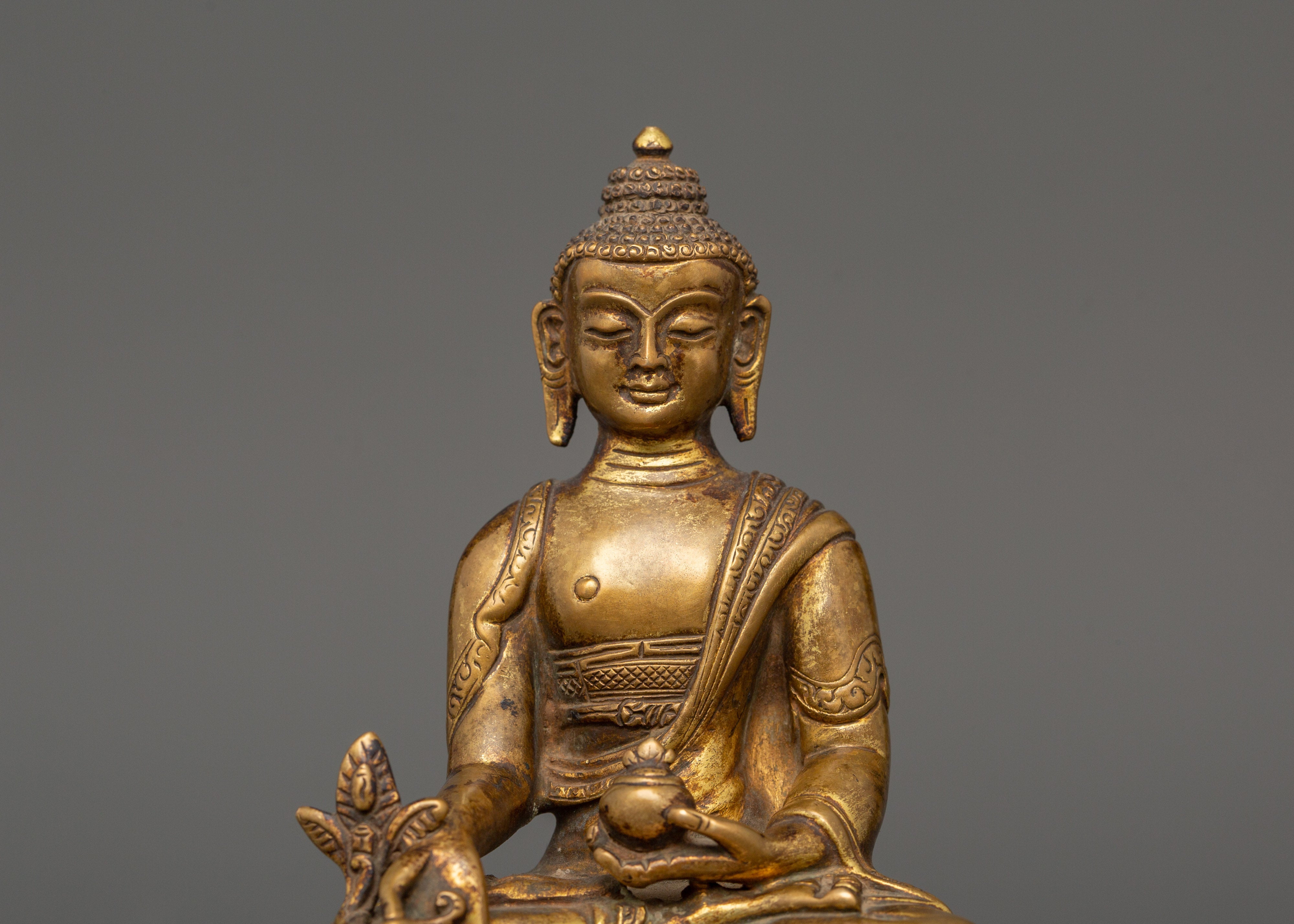 Medicine Buddha in copper | Spiritual Energy Decor