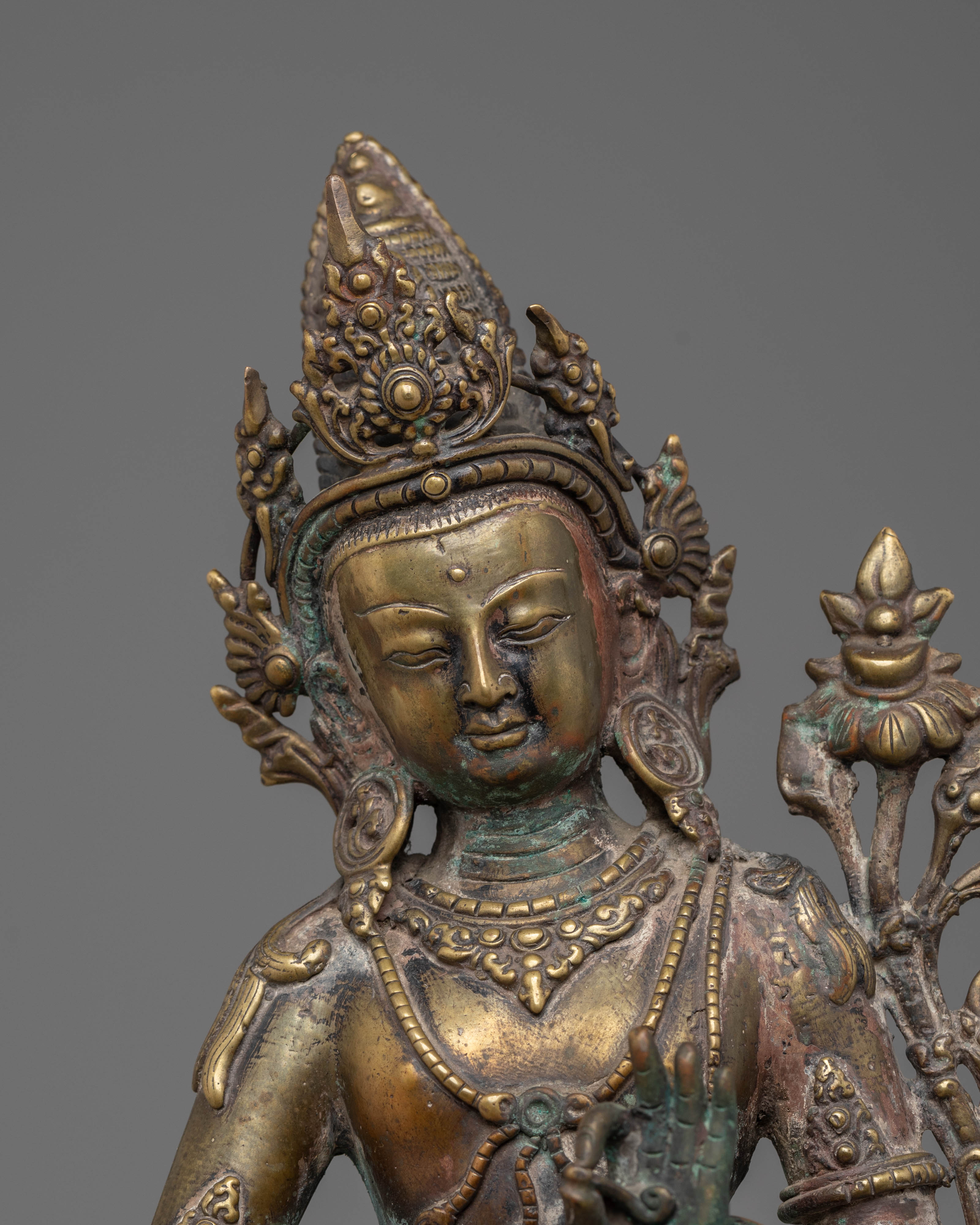 Green Tara Statue Protector from Suffering and Obstacles