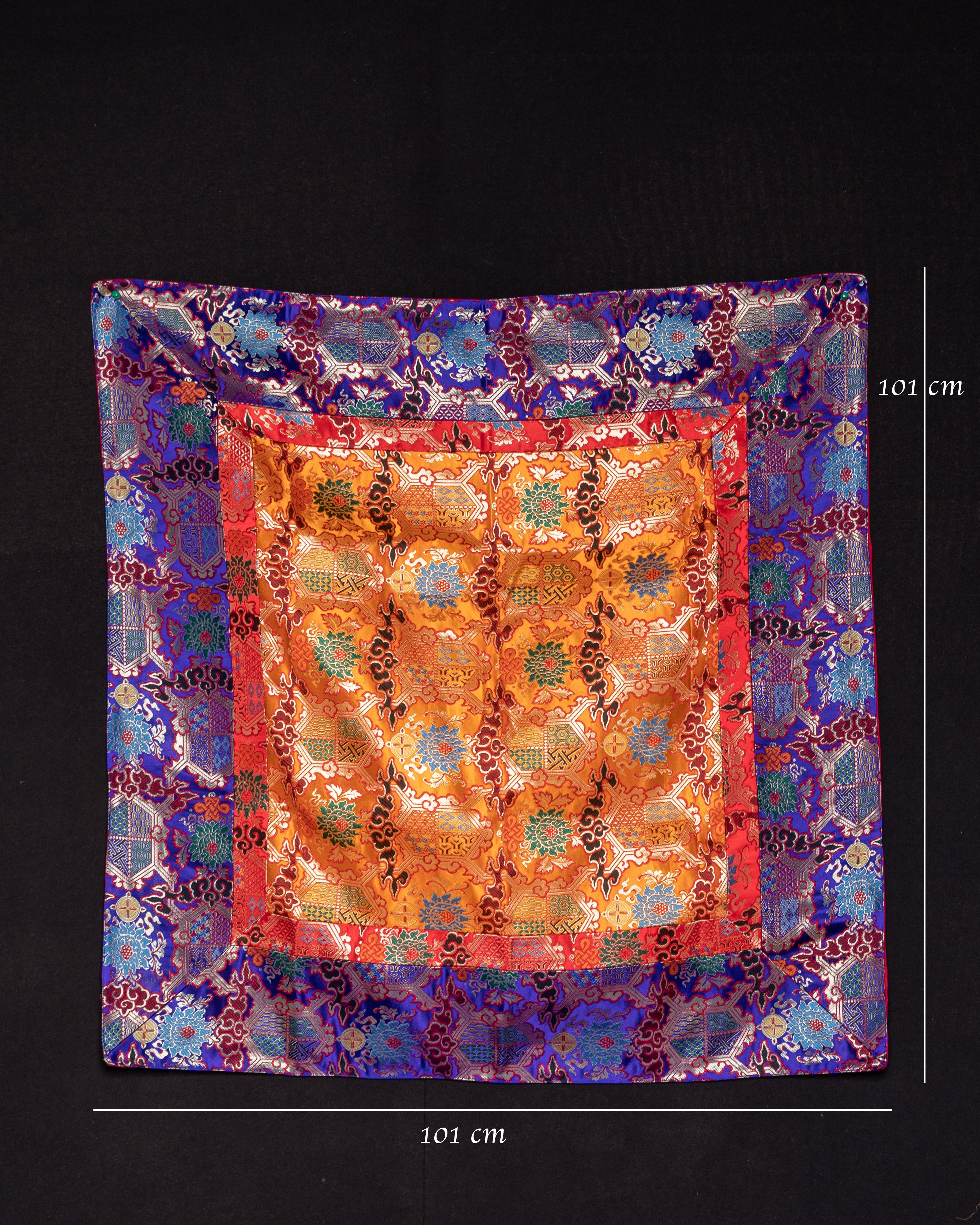 Tibetan Silk Table Cloth for Decor | Cover for Living Spaces & Sacred Areas