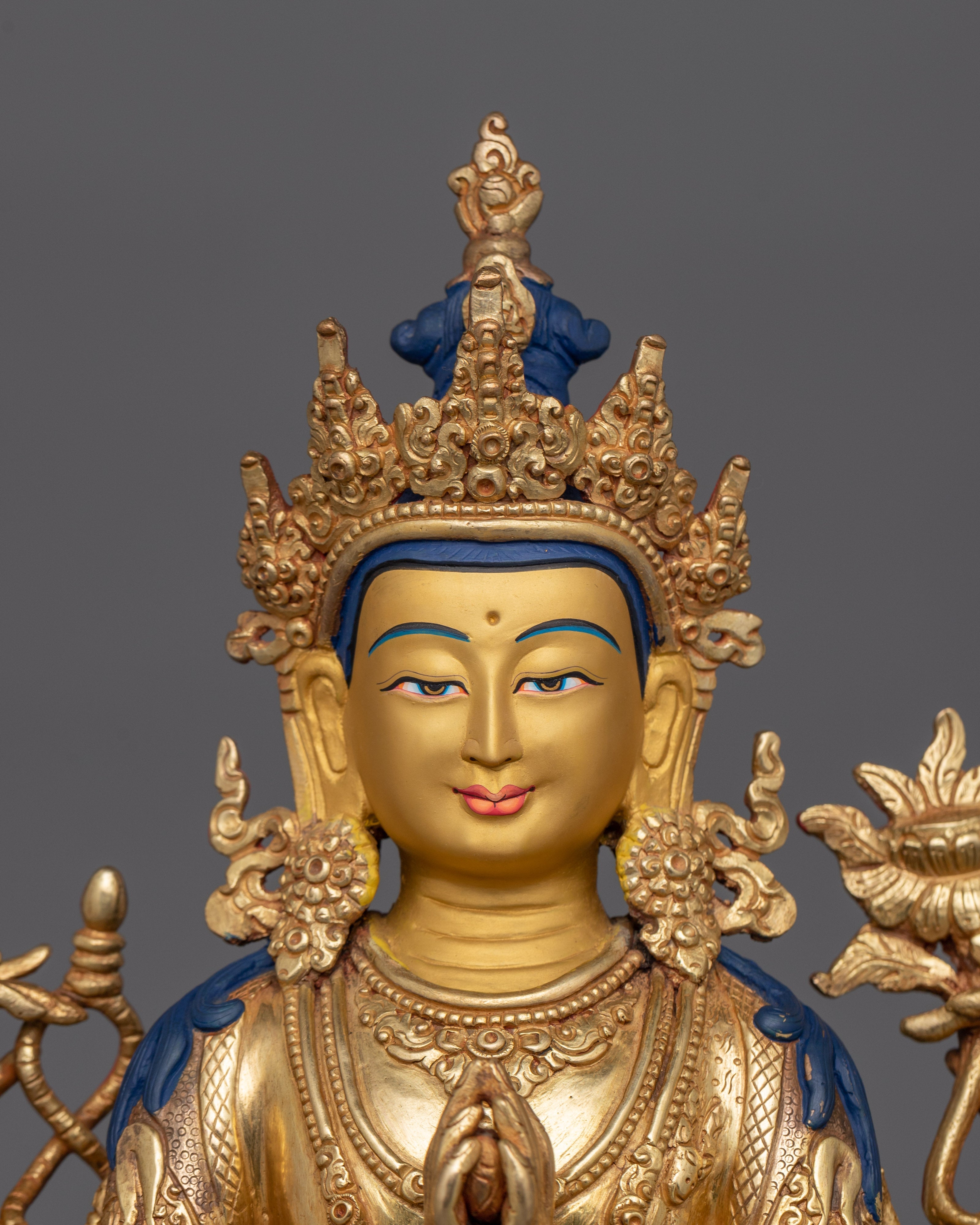 Four-Armed Chenrezig Buddha Statue | Embodiment of Infinite Compassion