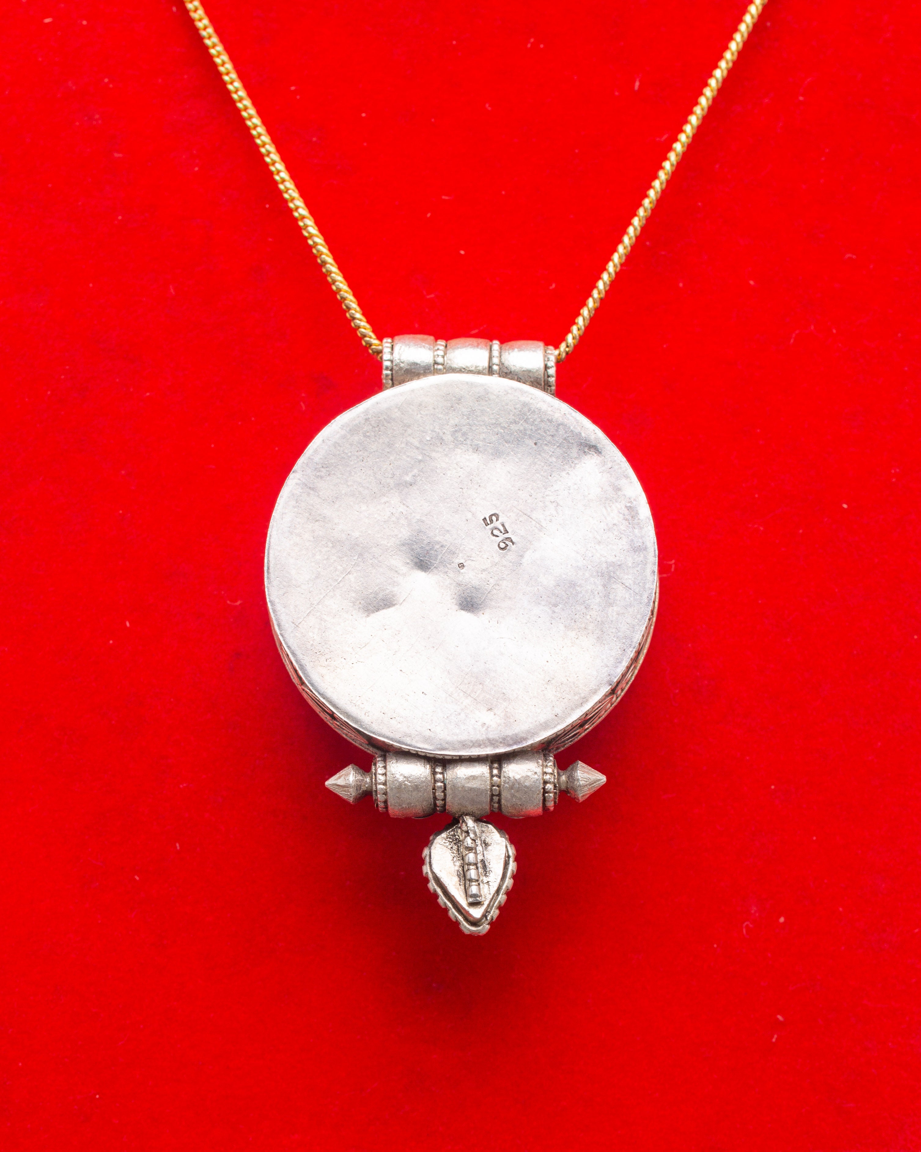 Sacred Buddhist Ghau Box Locket | Traditional Tibetan Amulet for Prosperity