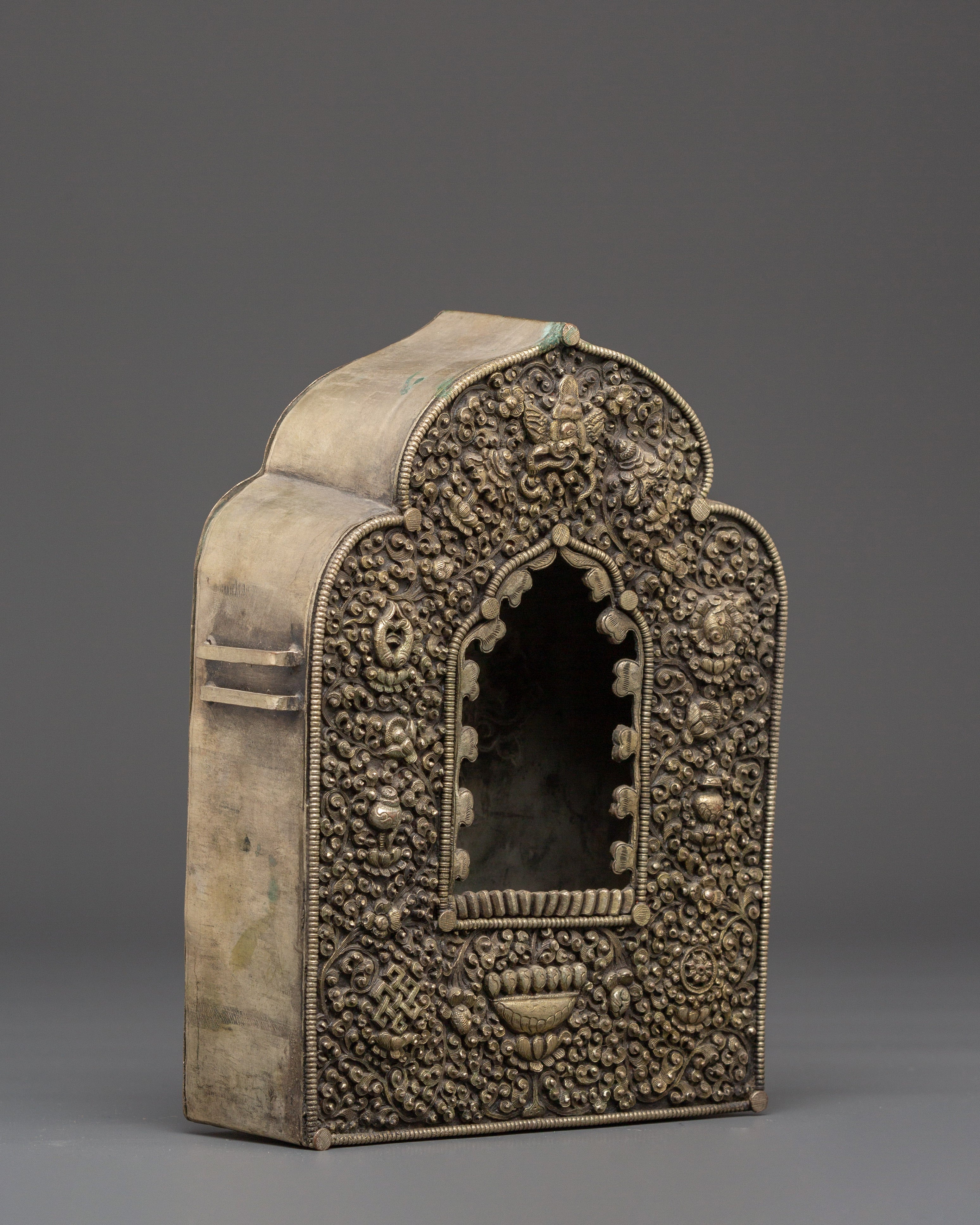 Handmade Silver Plated Ghau Box | Symbol of Protection and Blessings