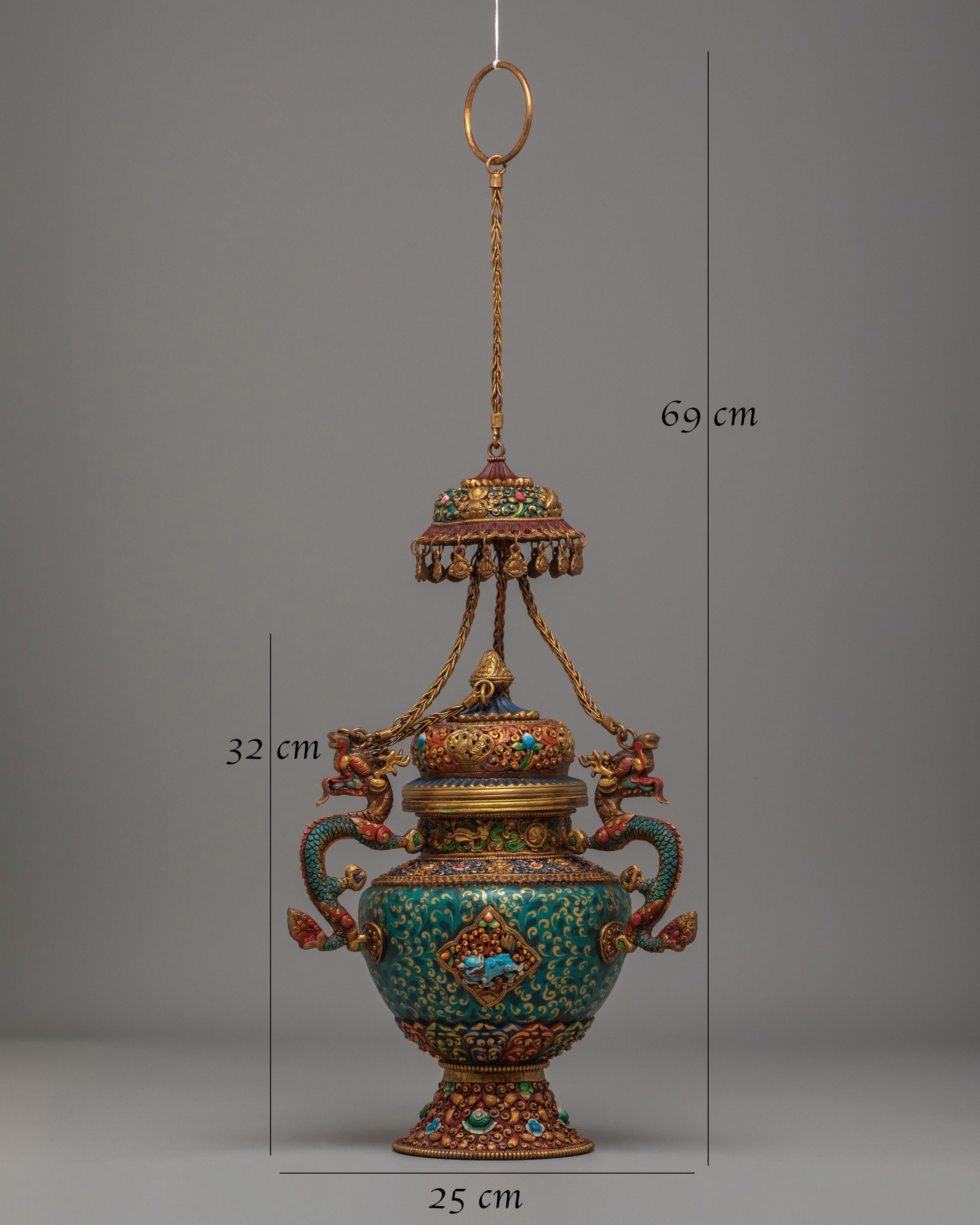Traditional Handcrafted Incense Burner | Buddhist Ritual Incense Burner
