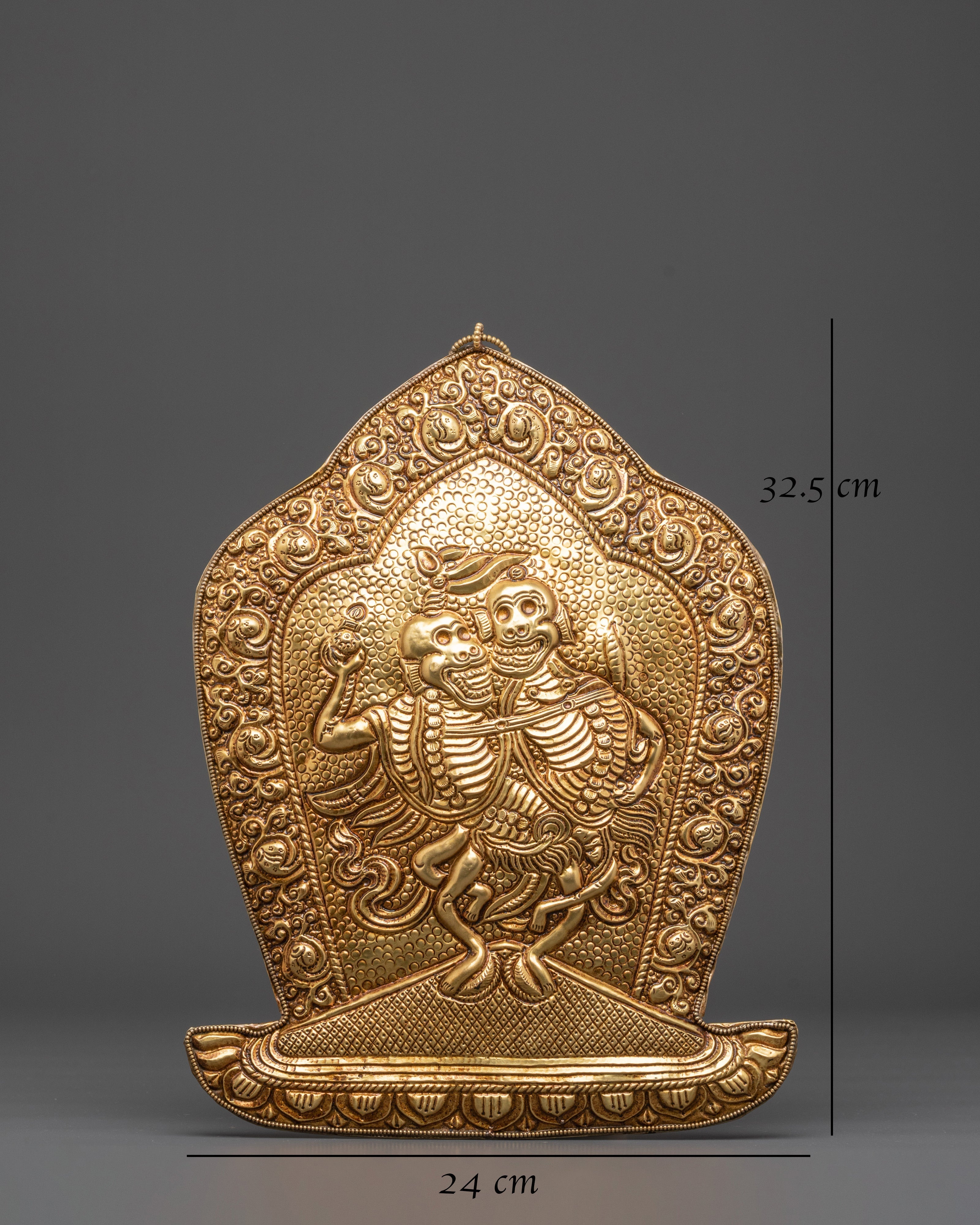 Skeleton Deity Chitipati Wall Hanging | The Lord of the Cremation Grounds