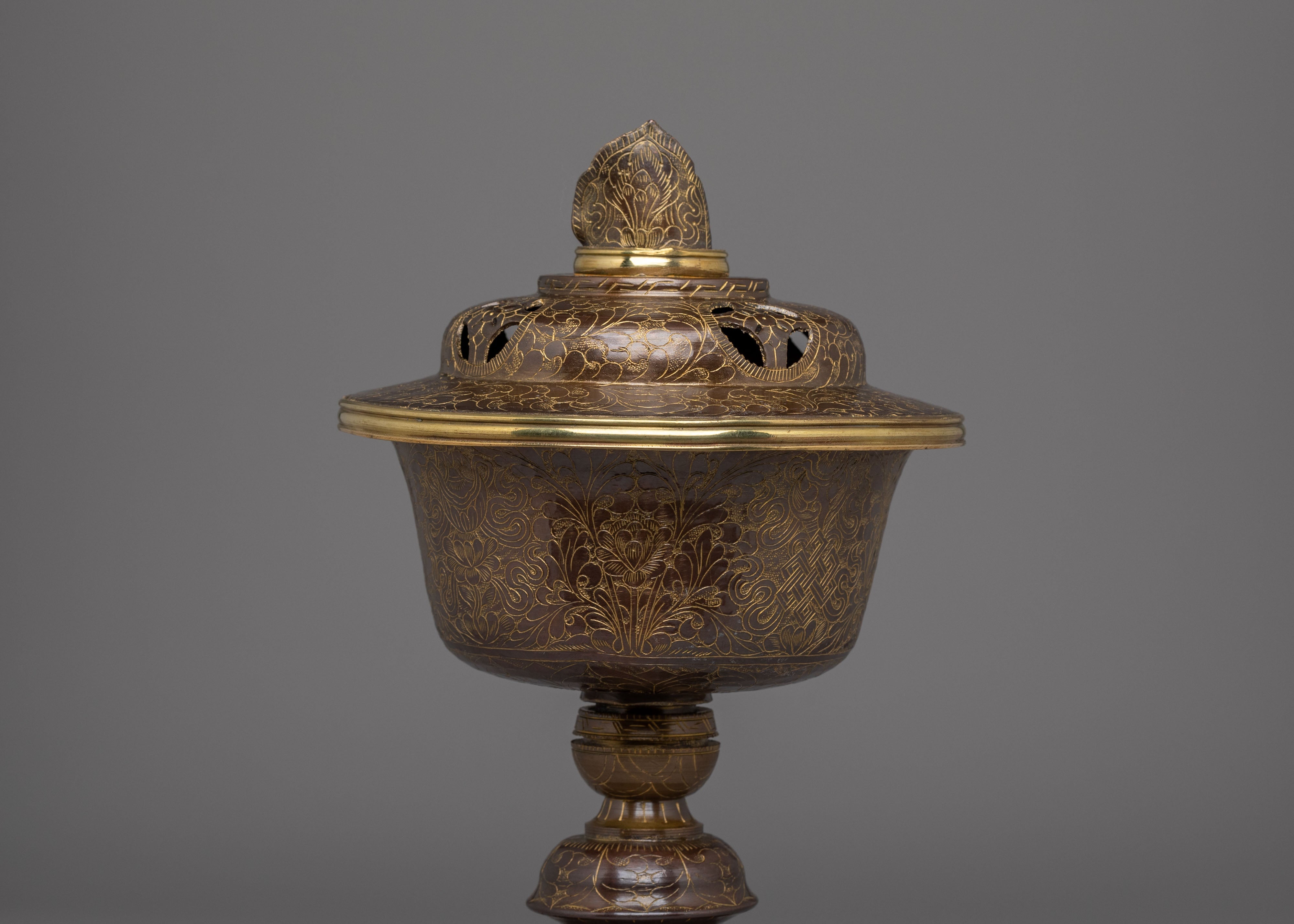 Traditional Butter Lamp for Ritual Purposes | Ritual Offering Lamp