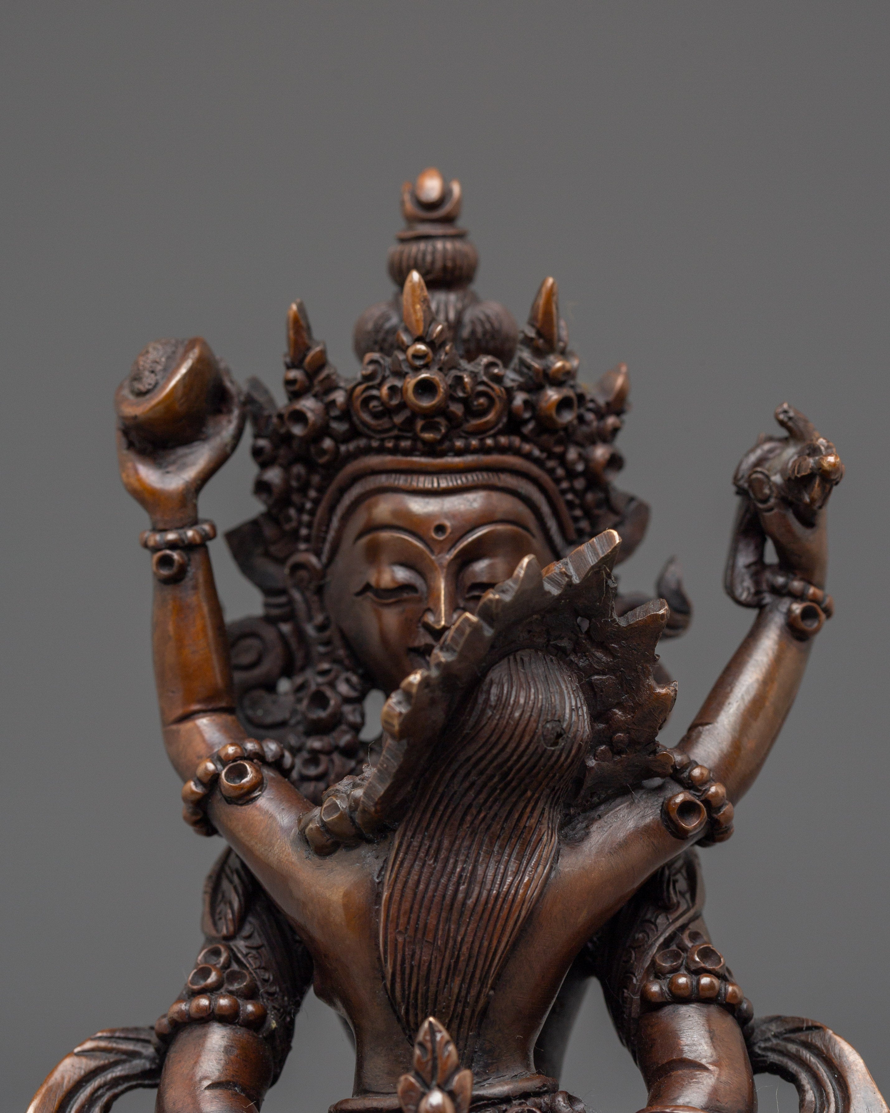 Amitayus With Consort Statue | Buddhist Tantric Deity