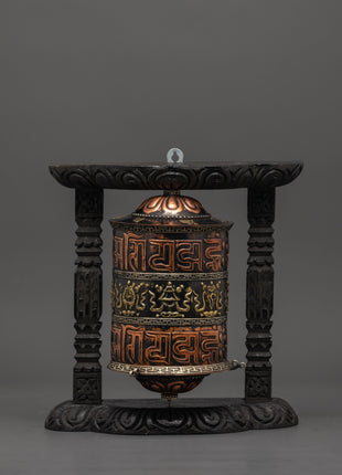 Sacred Buddhist Mantra Wheel
