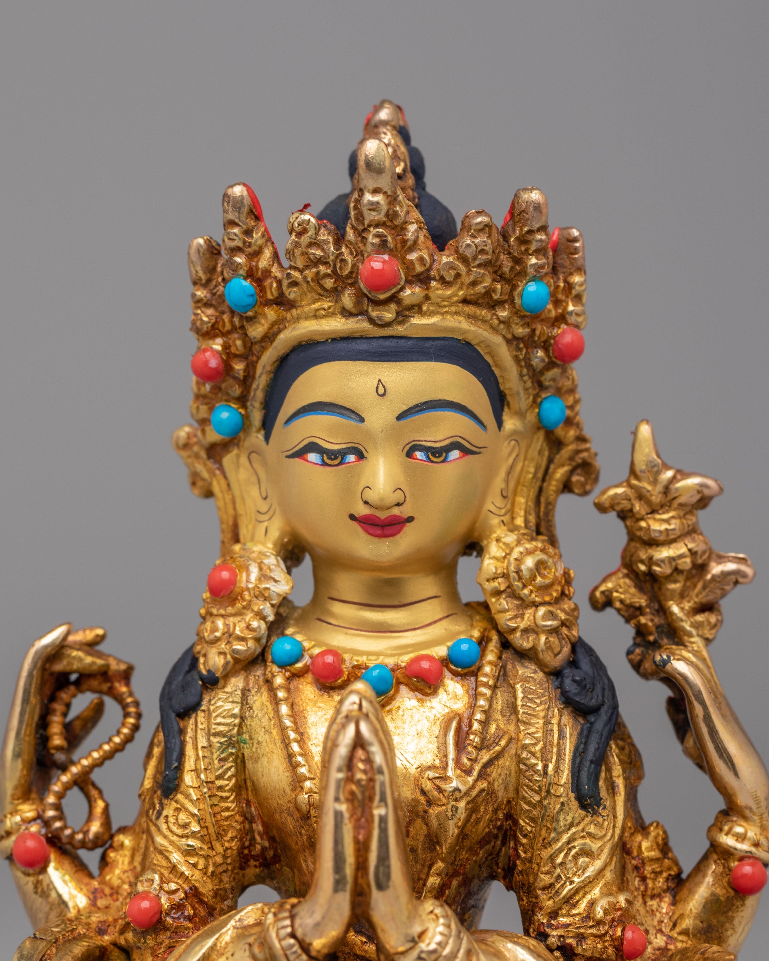 Avalokiteshvara Sculpture for Compassion | Meditation Altar Statue for Compassion