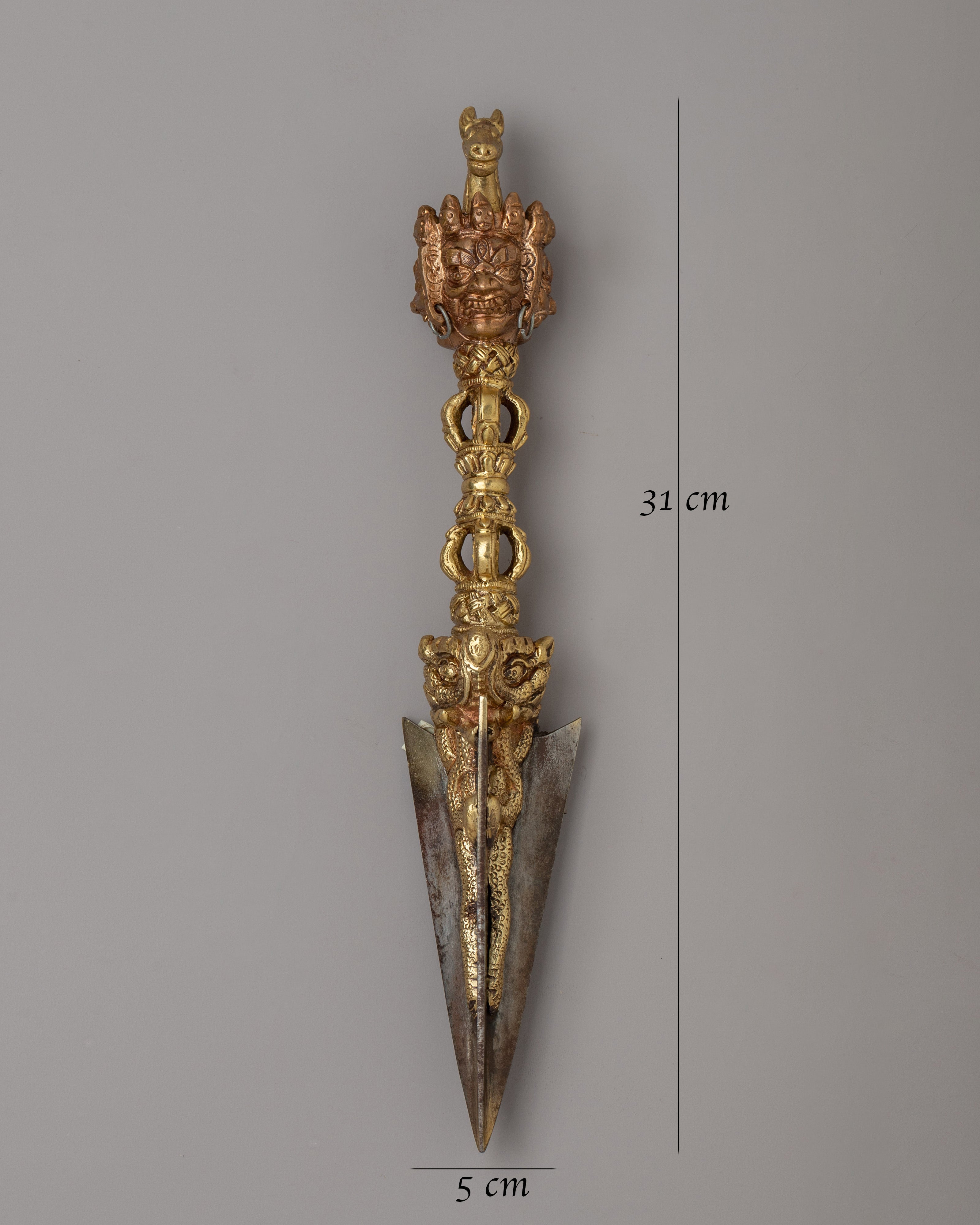 Phurba with Hayagriva Head | A Powerful Ritual Tool