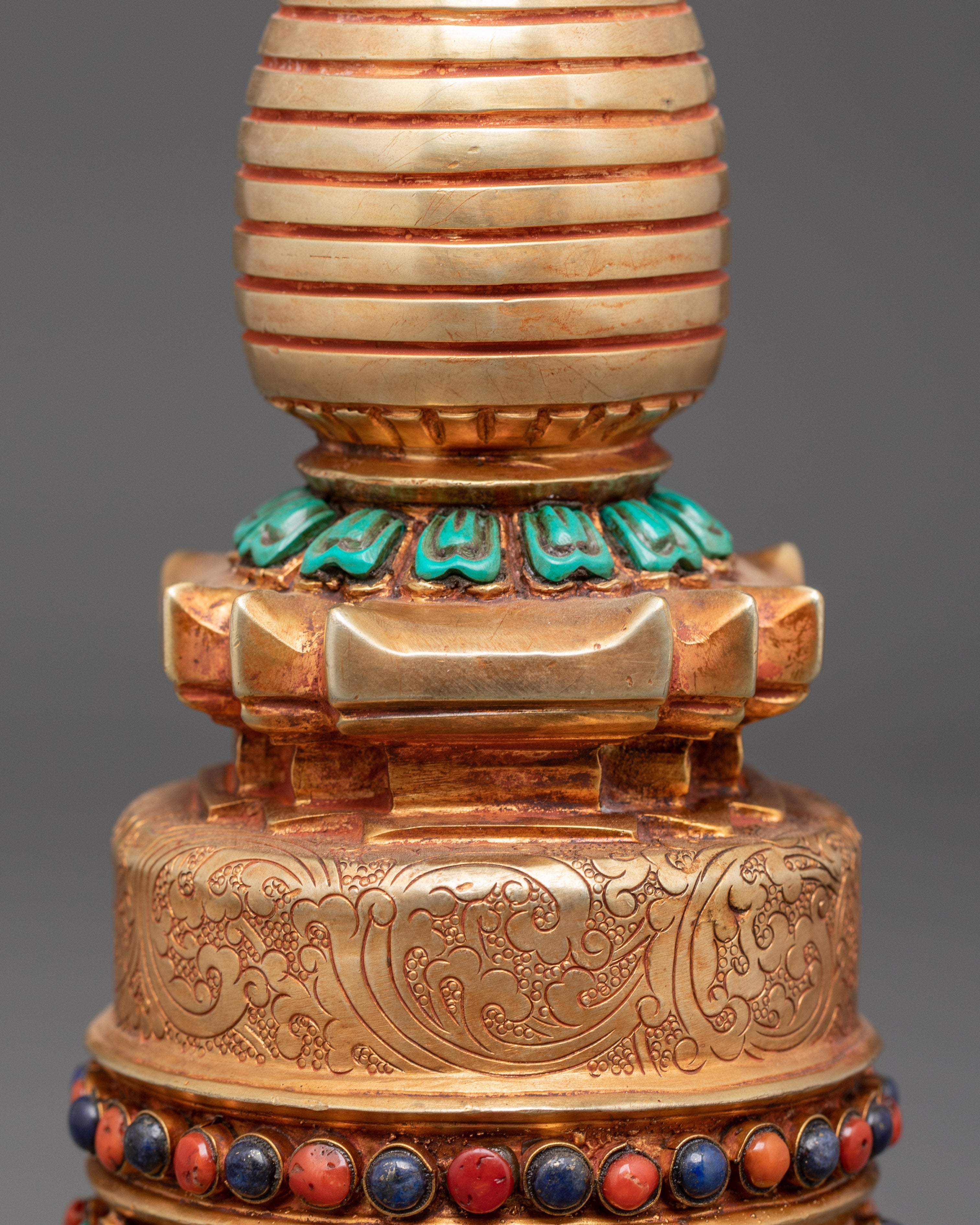 Sacred Tibetan Stupa Sculpture | Symbol of Peace and Enlightenment
