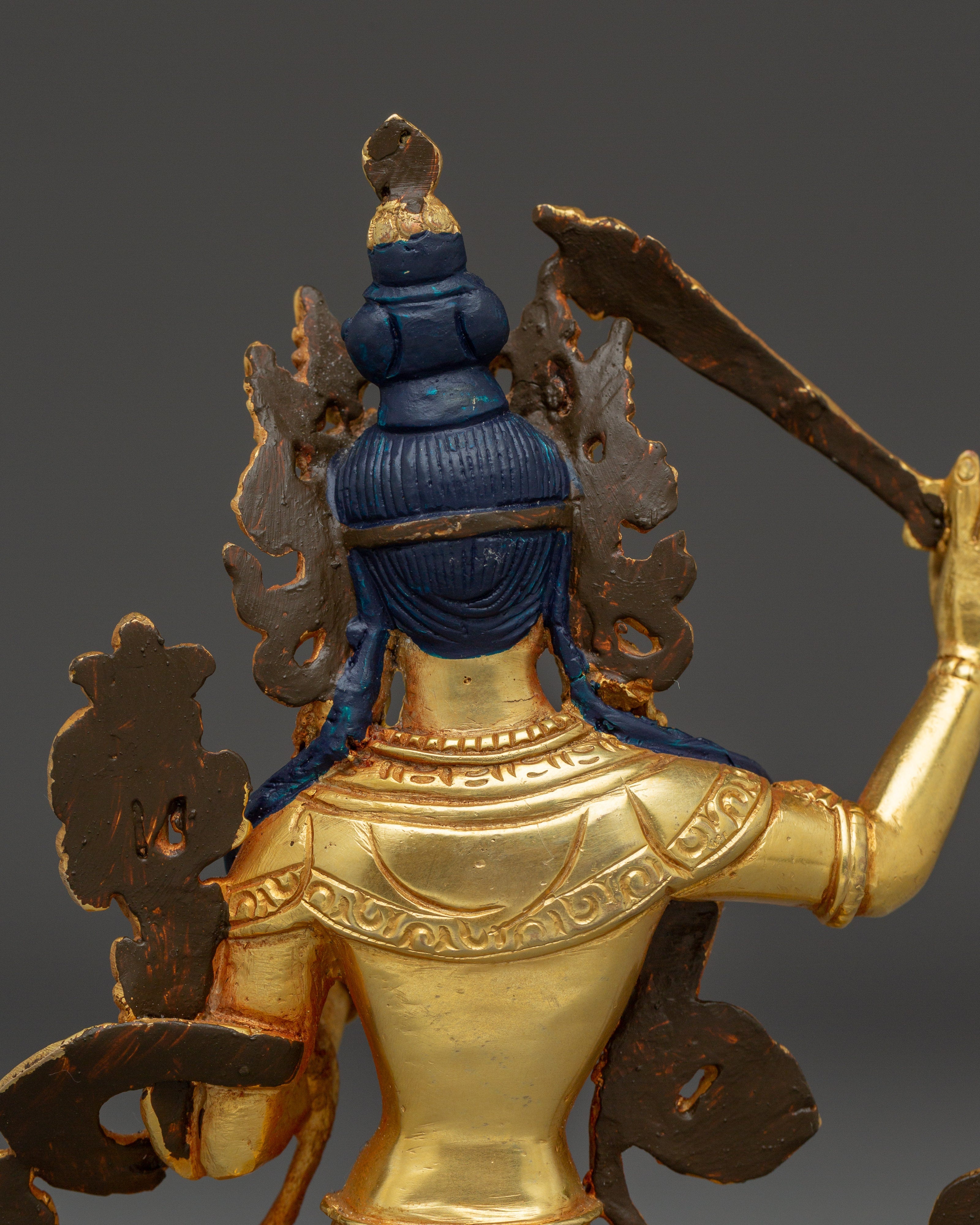 Tibetan Deity of Manjushri | Wisdom Deity Sculpture