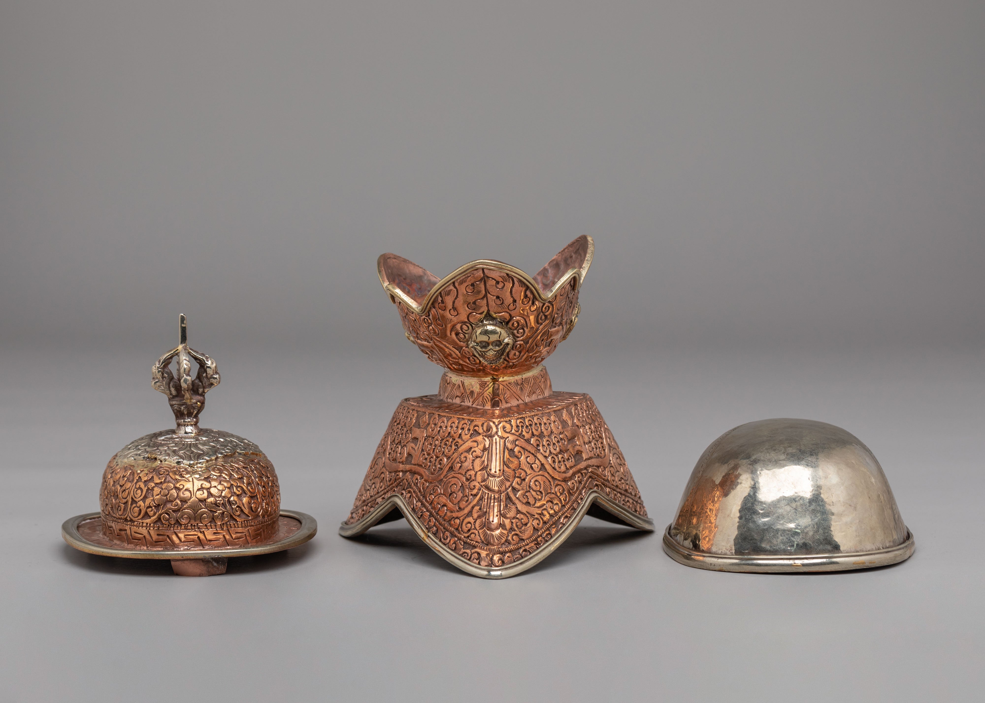 Sacred Kapala Set for Tantric Rituals | Ritual Vessels for Spiritual Practice
