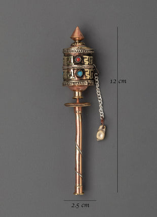 Buddhist Prayer Wheel of Compassion | Handcrafted Mantra Spinner