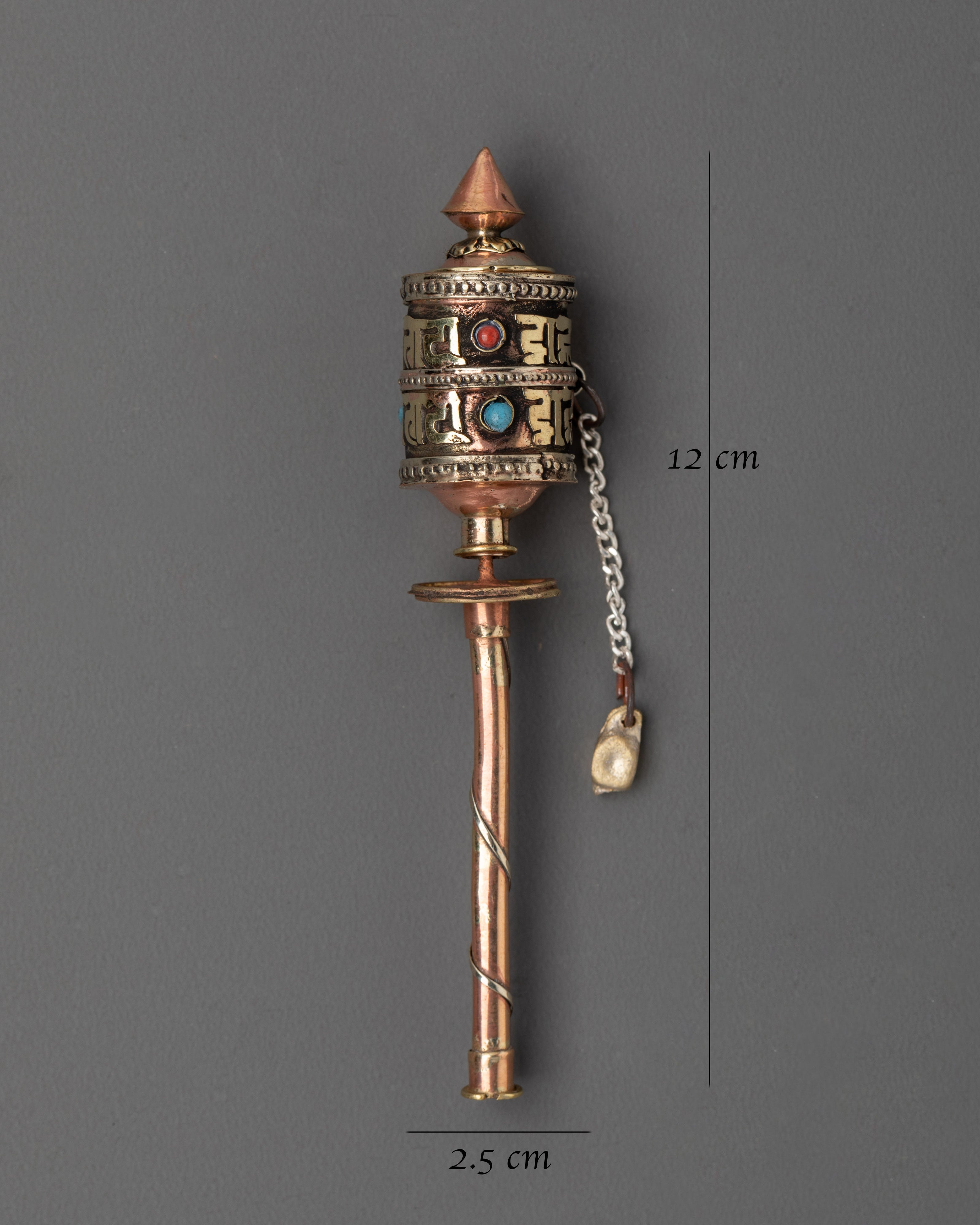Buddhist Prayer Wheel of Compassion | Handcrafted Mantra Spinner