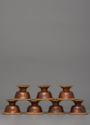 Traditional Tibetan Offering Bowls |  Meditation and  Rituals
