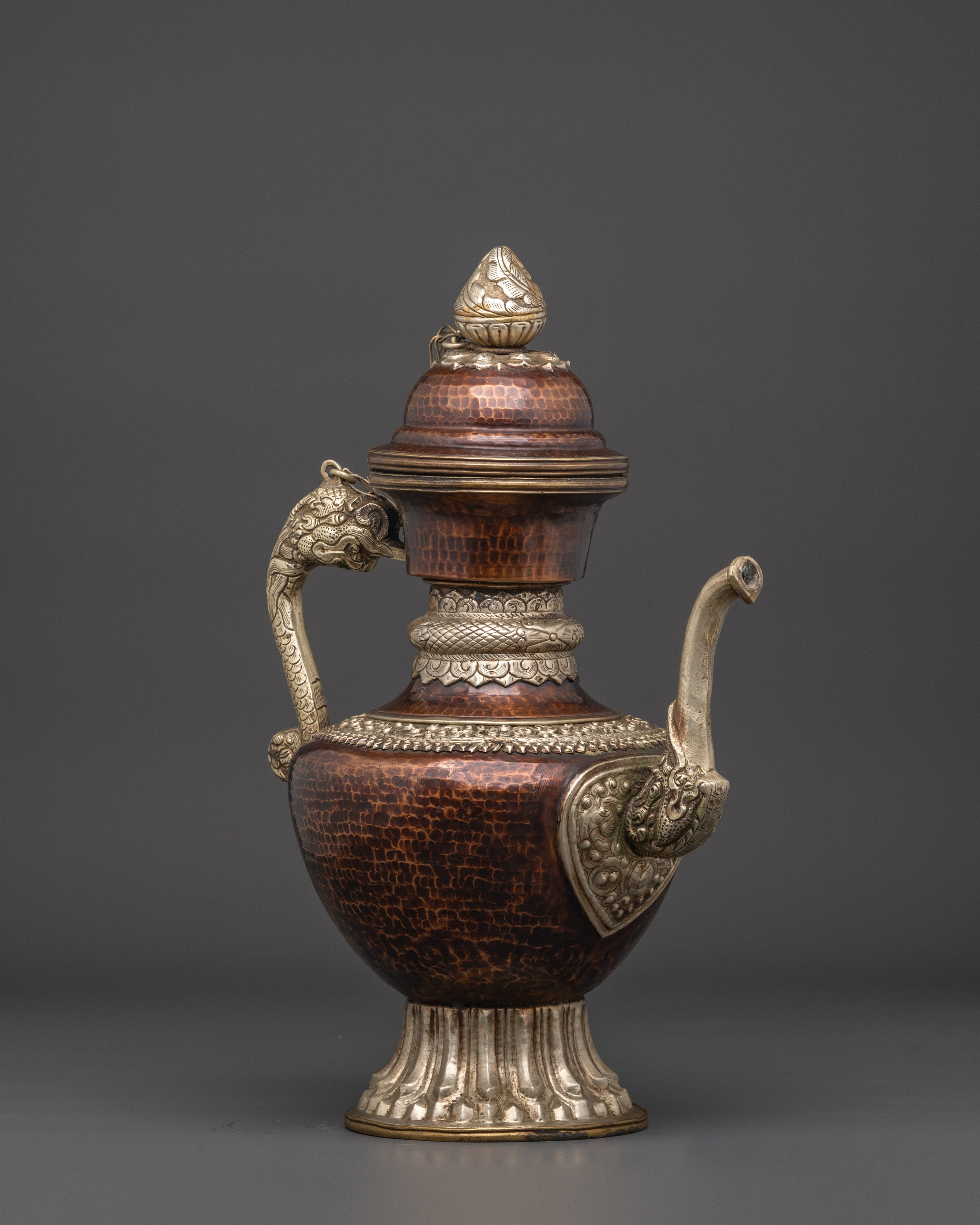 Handcrafted Copper Tea Pot | Traditional Tibetan Ritual Vessel