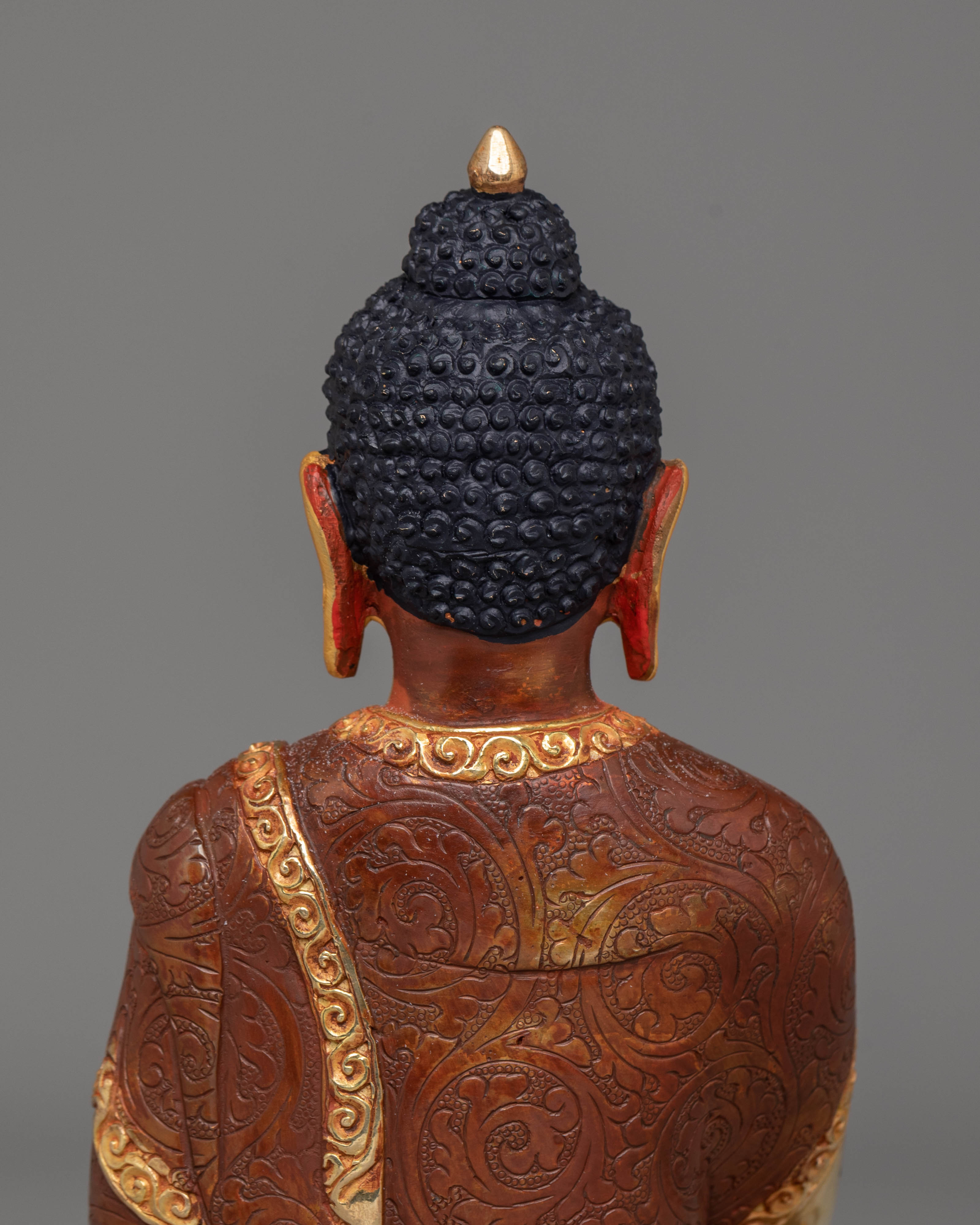 Handcrafted Golden Shakyamuni Buddha Statue | Spiritual Sculpture