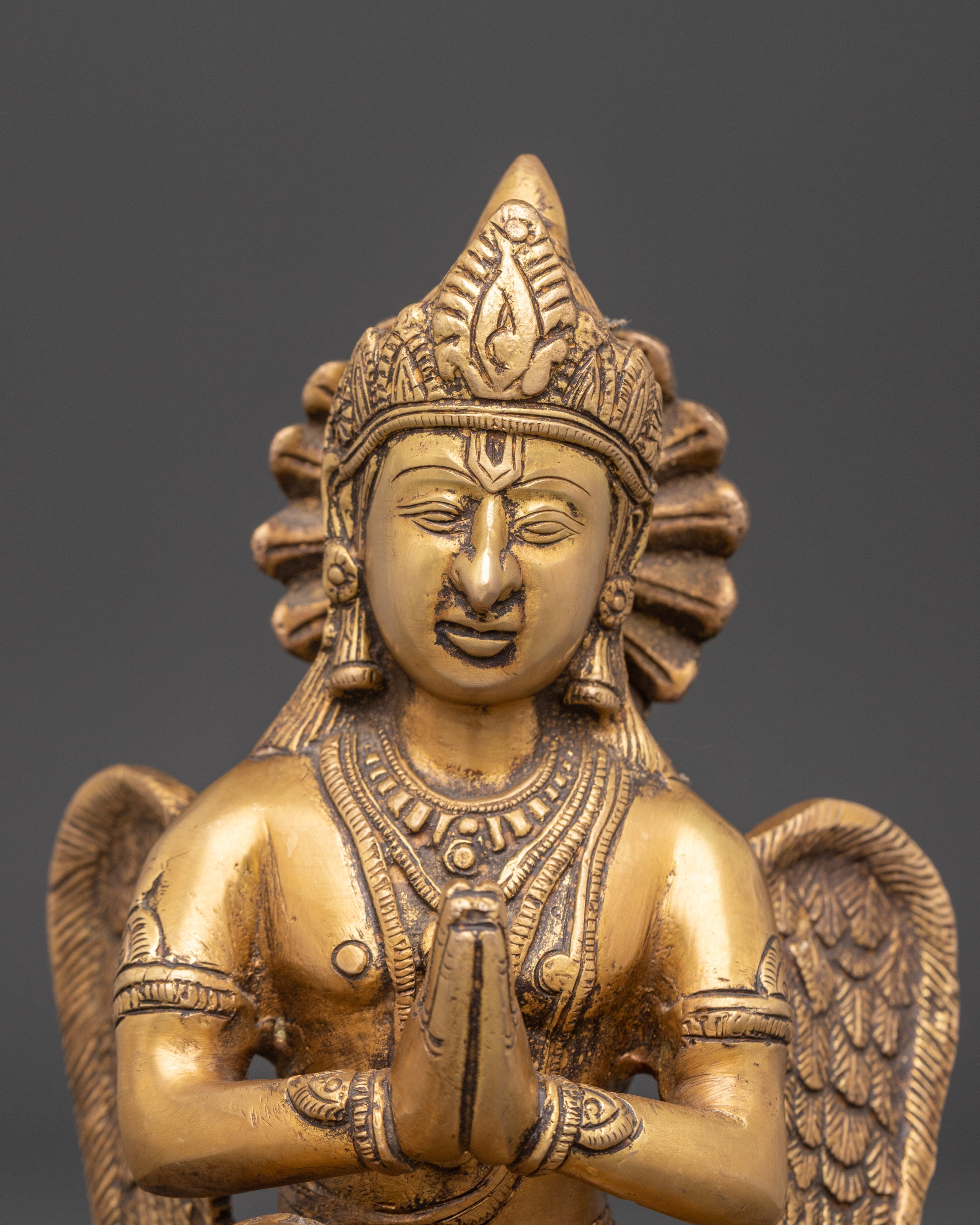 Sacred Buddhist Deity Garuda | Mythical Bird Sculpture