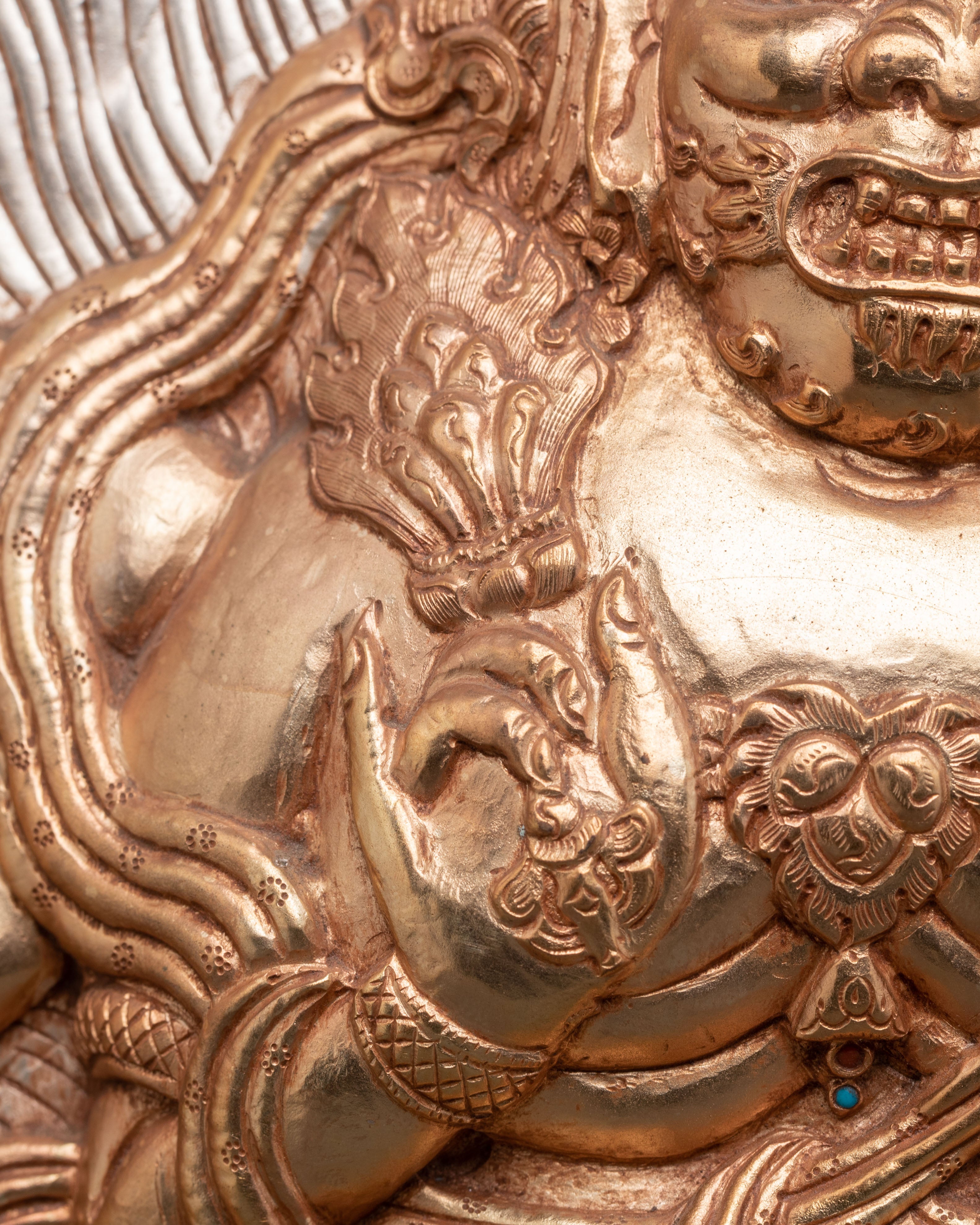 Six Armed Mahakala Wall Hanging | Powerful Protector Deity for Sacred Spaces