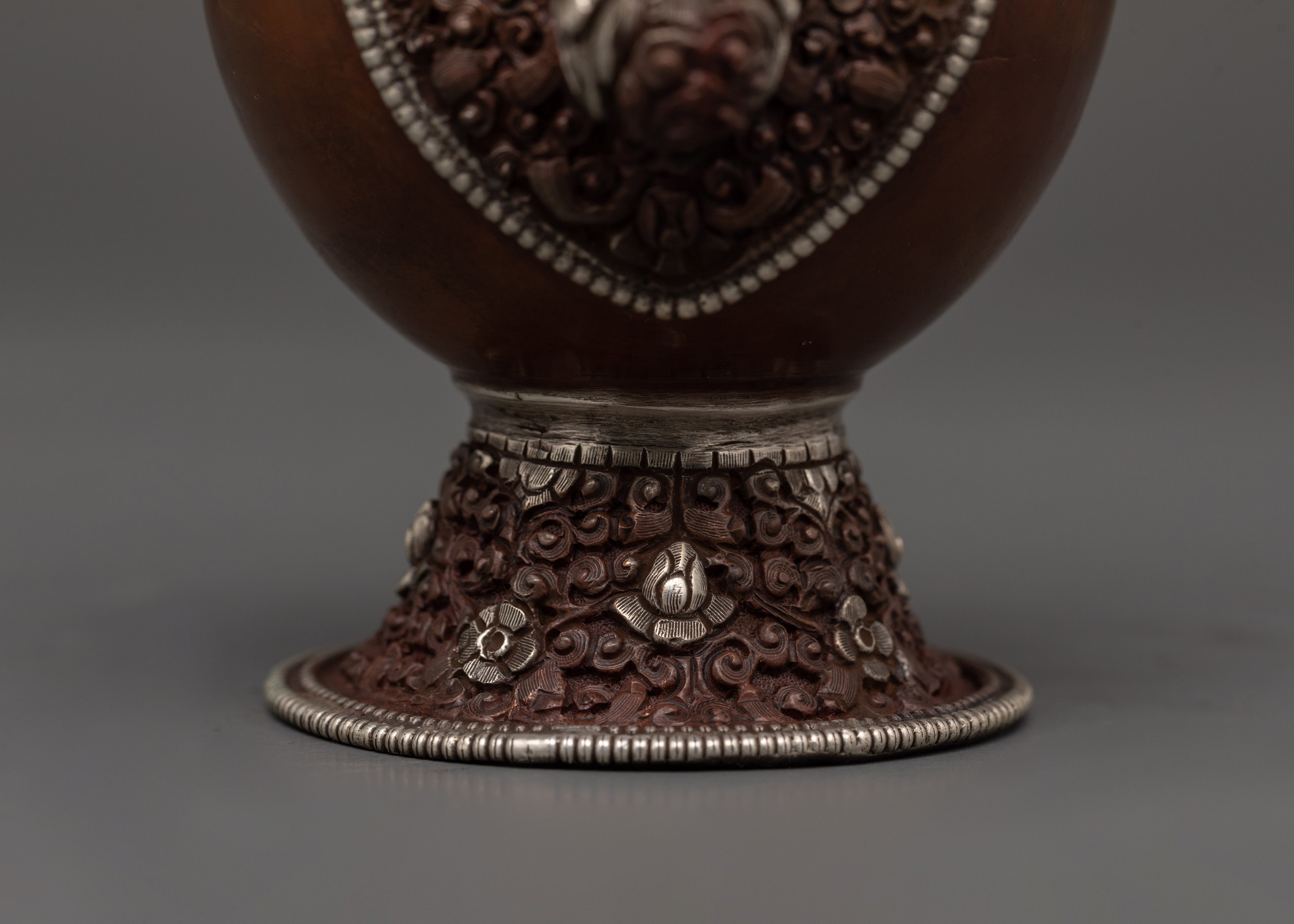 Silver-Plated Bhumba Ritual Set | Spiritual Meditation Decor