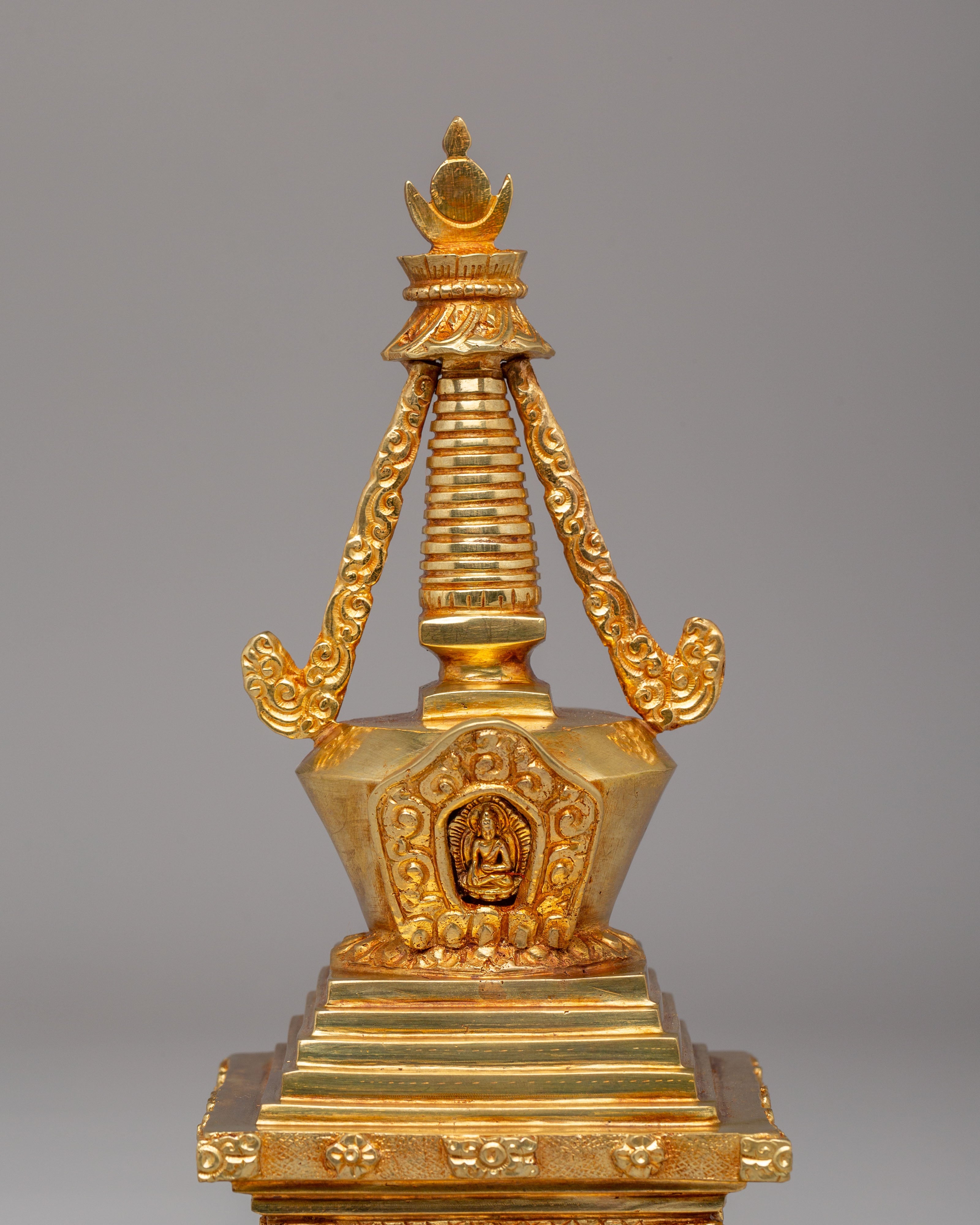Buddhist Enlightenment Chorten | Symbol of Spiritual Awakening