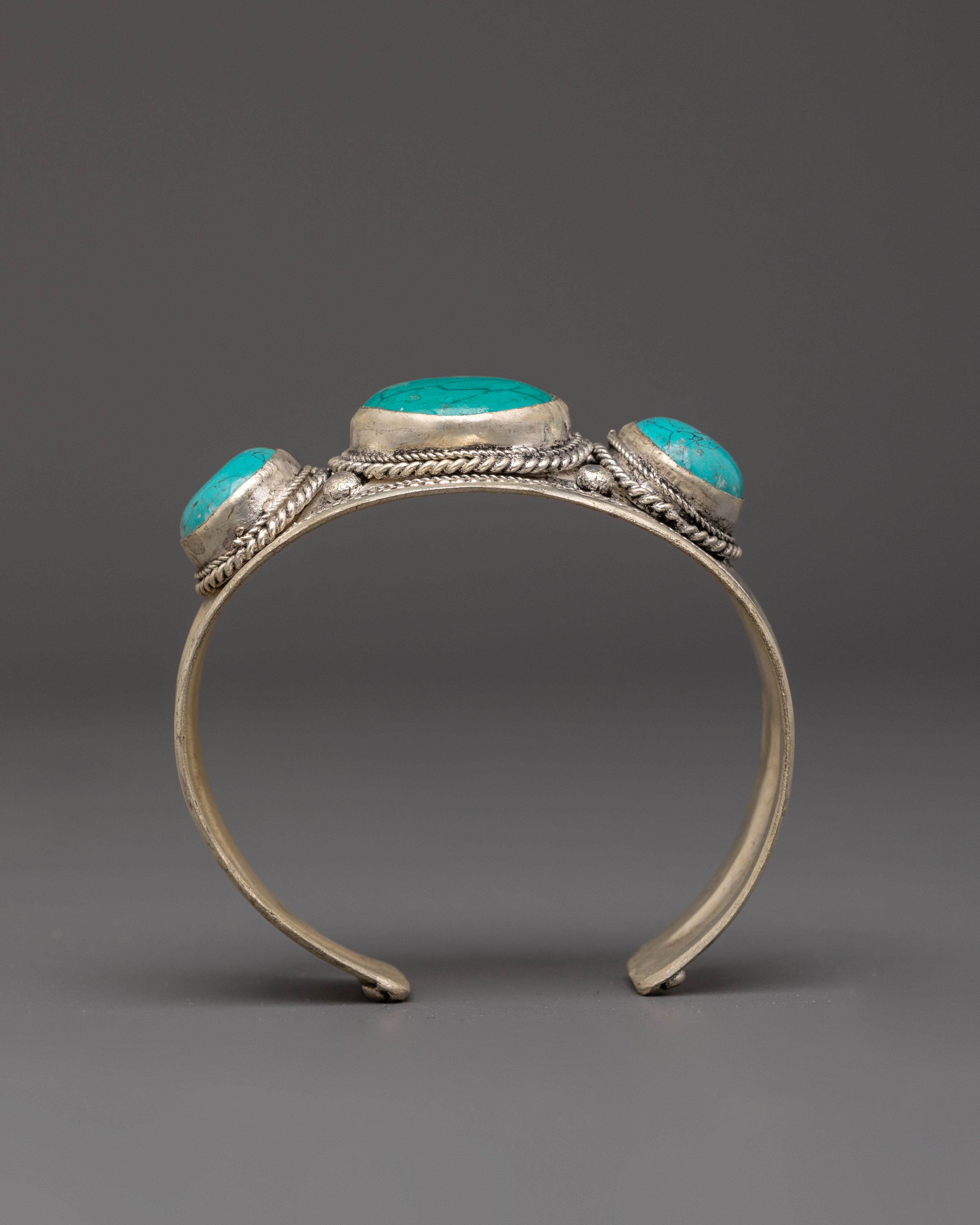 Tibetan Turquoise Bracelet | Healing Gemstone Spiritual Jewelry for Women