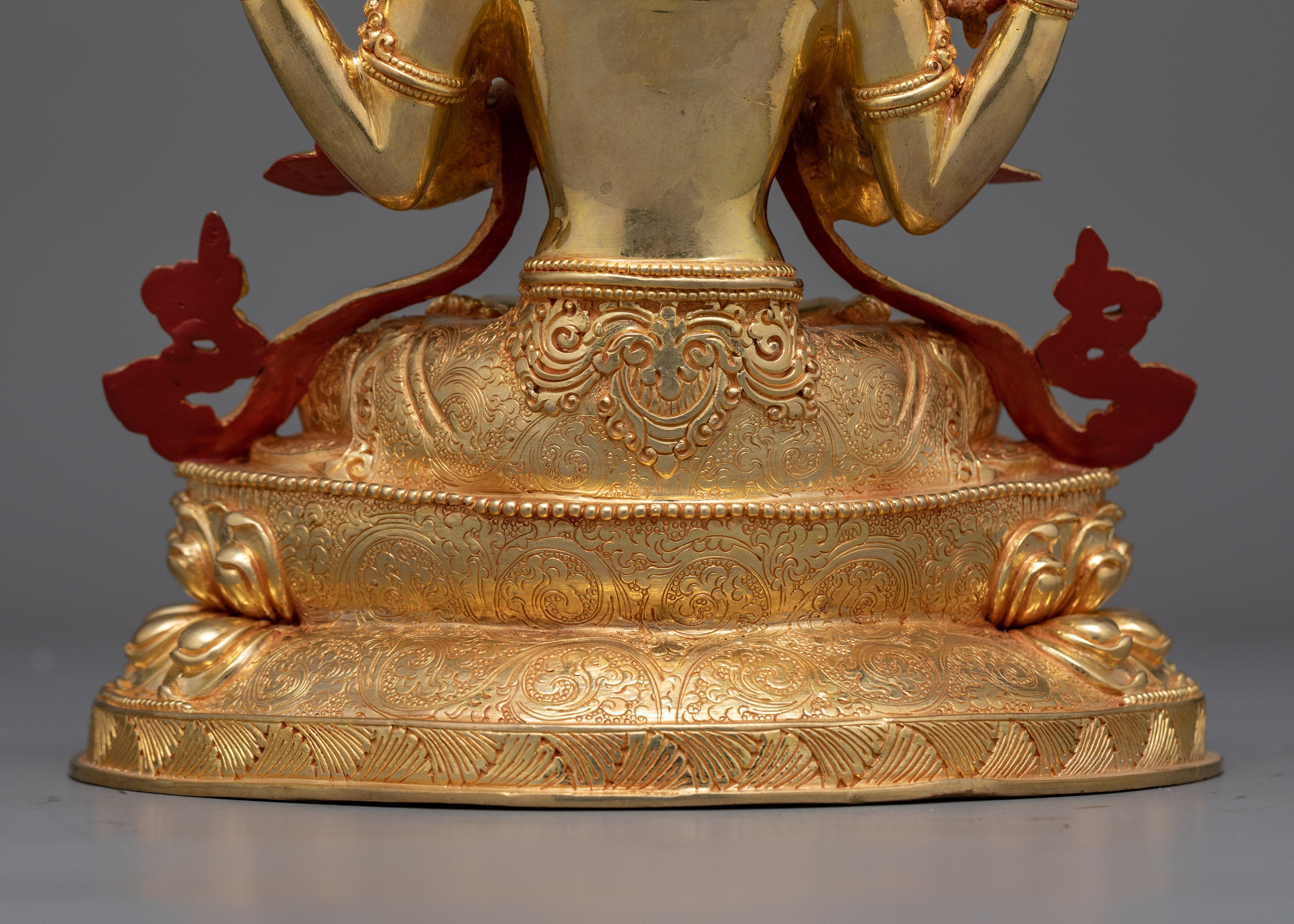 Chenrezig Gemstones-Decorated Statue | An Embodiment of Compassion and Divine Grace