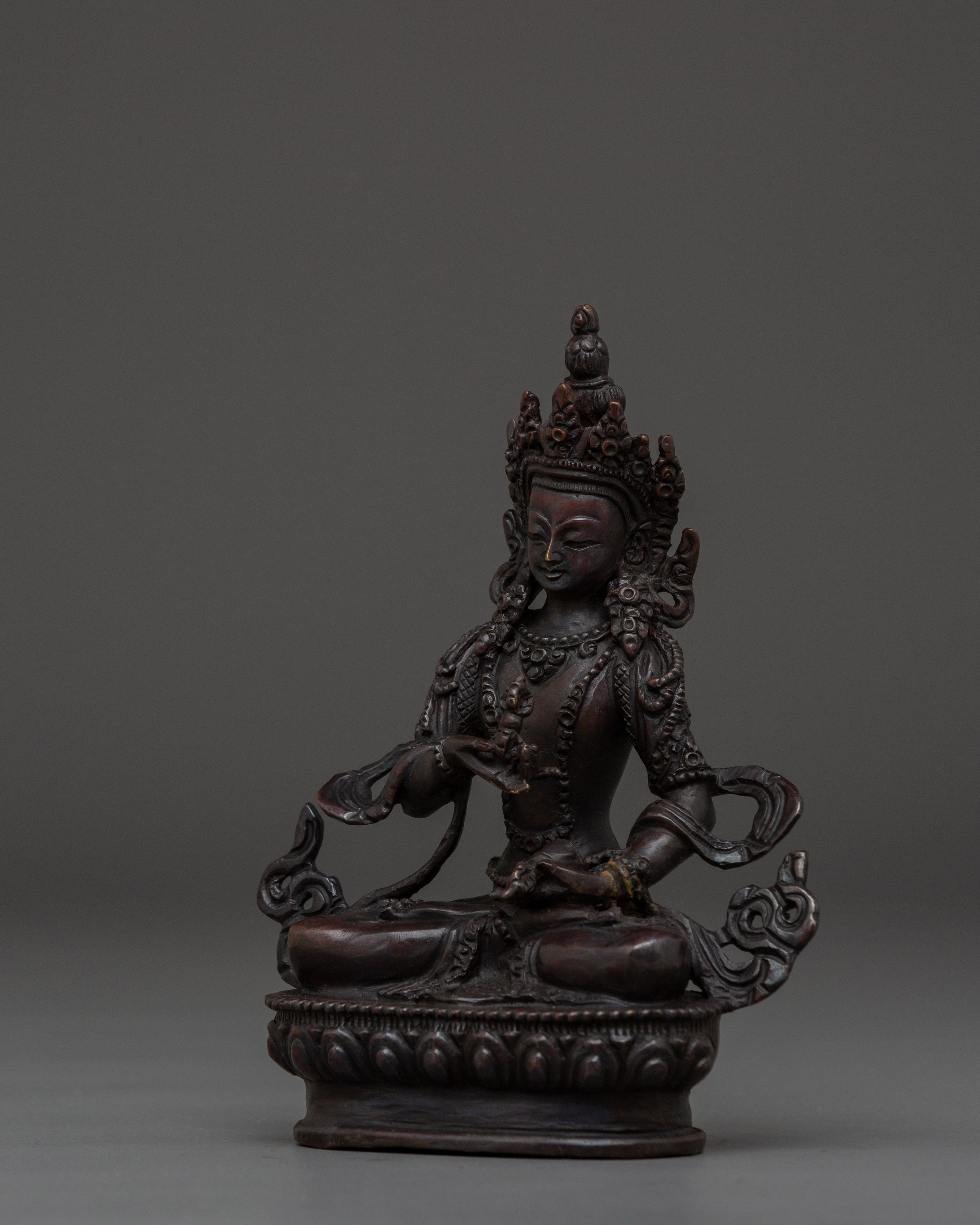 Oxidized Copper Vajrasattva | Statue for Meditation & Blessings
