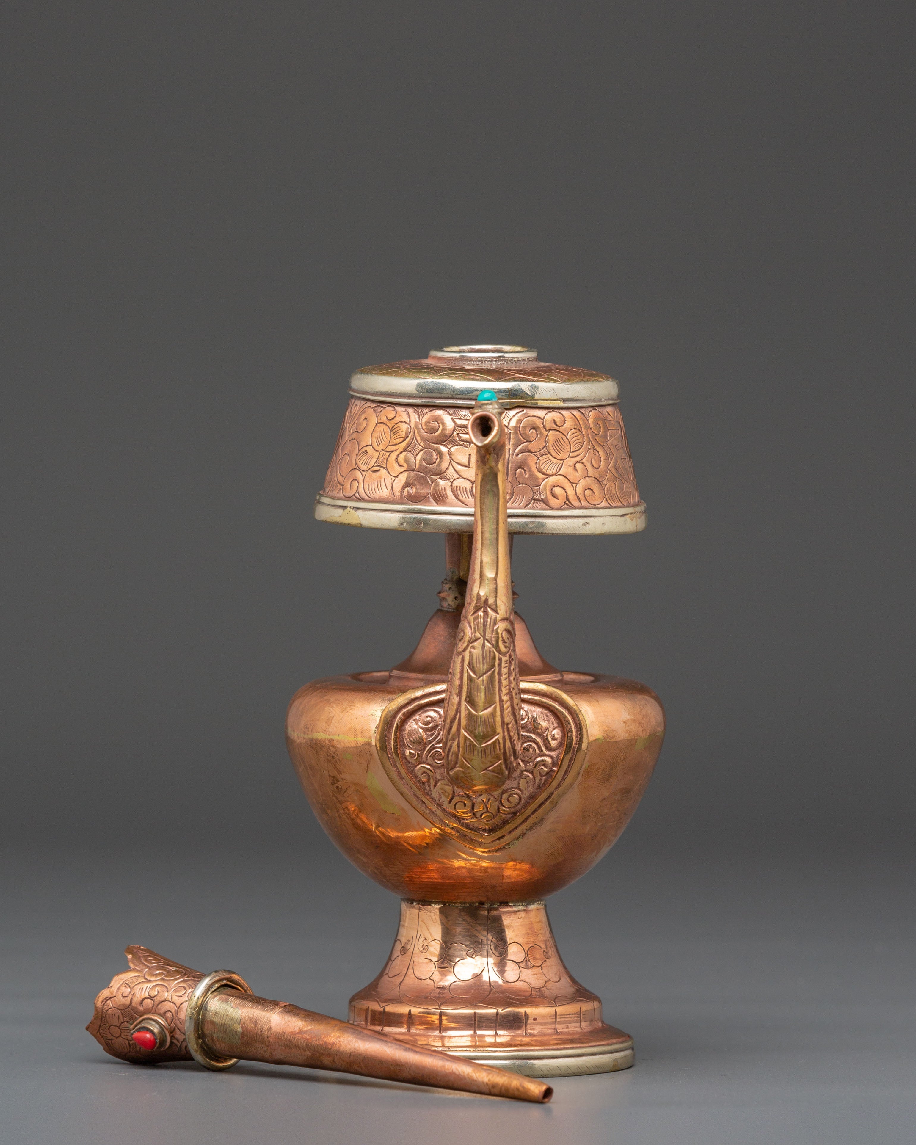 Copper Bhumba for Offerings | Sacred Buddhist Ritual Vase