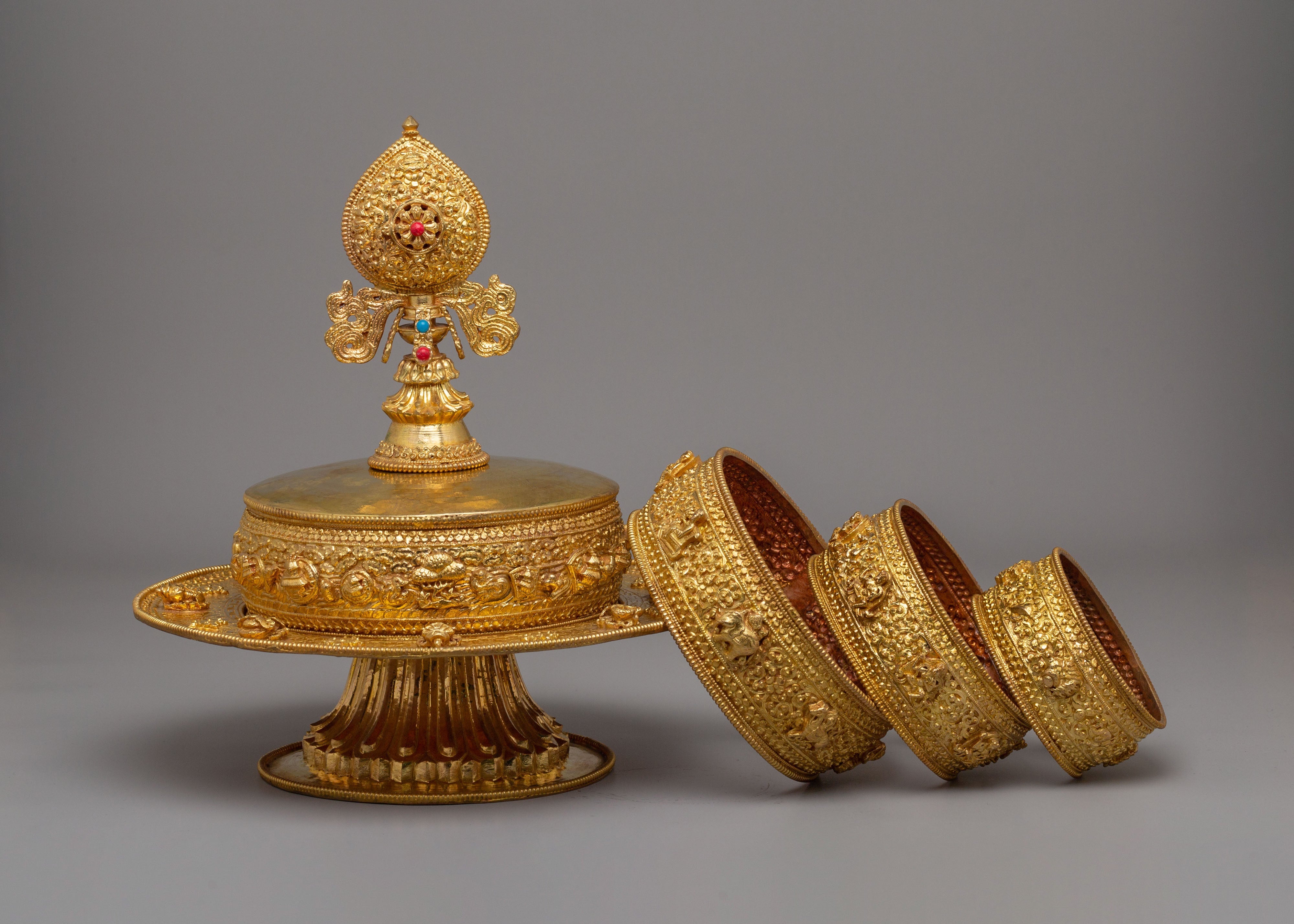 Traditional Offering Mandala | Tibetan Buddhist Offering Vessel