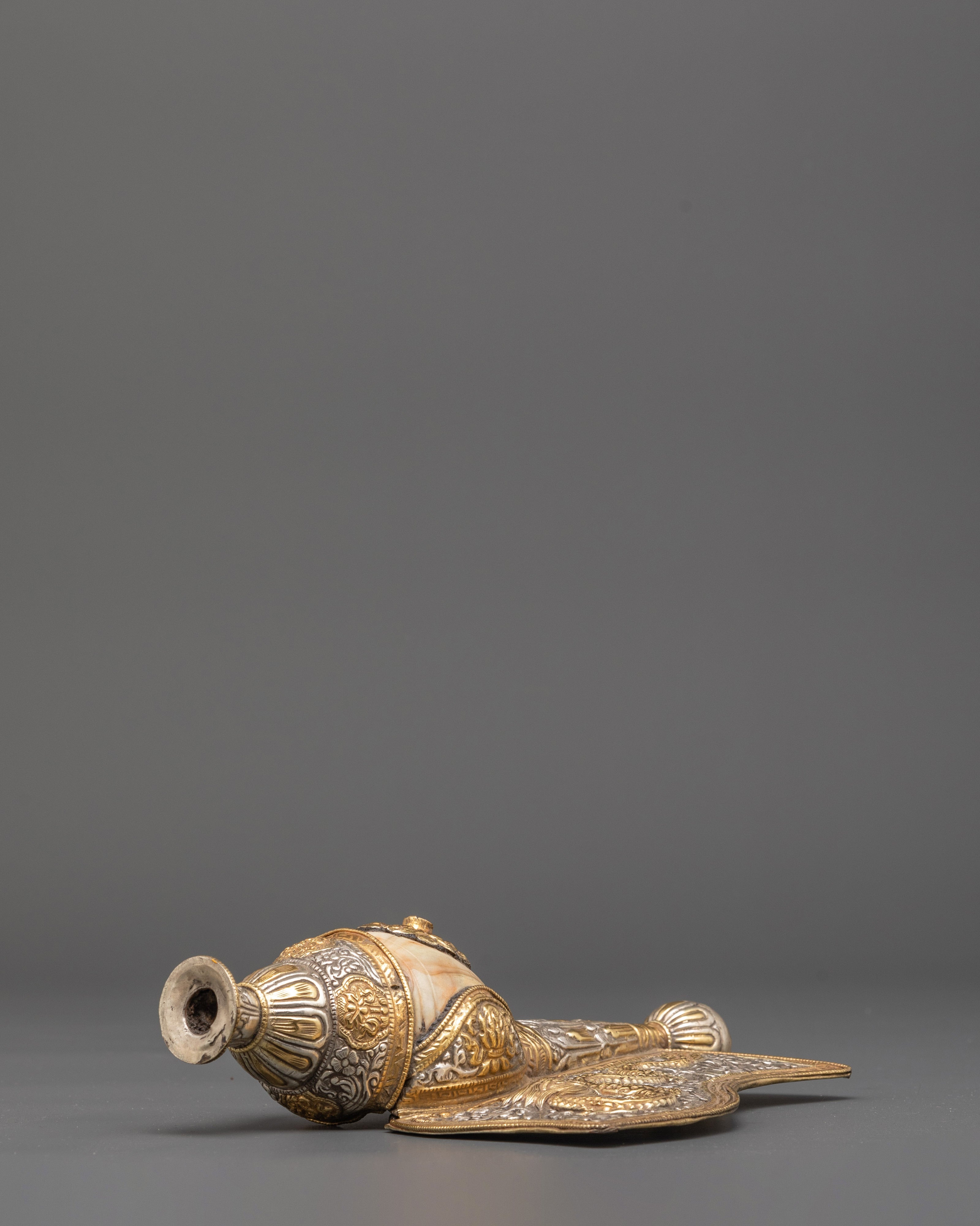 Handmade Buddhist Ritual Conch | Symbol of Protection and Power