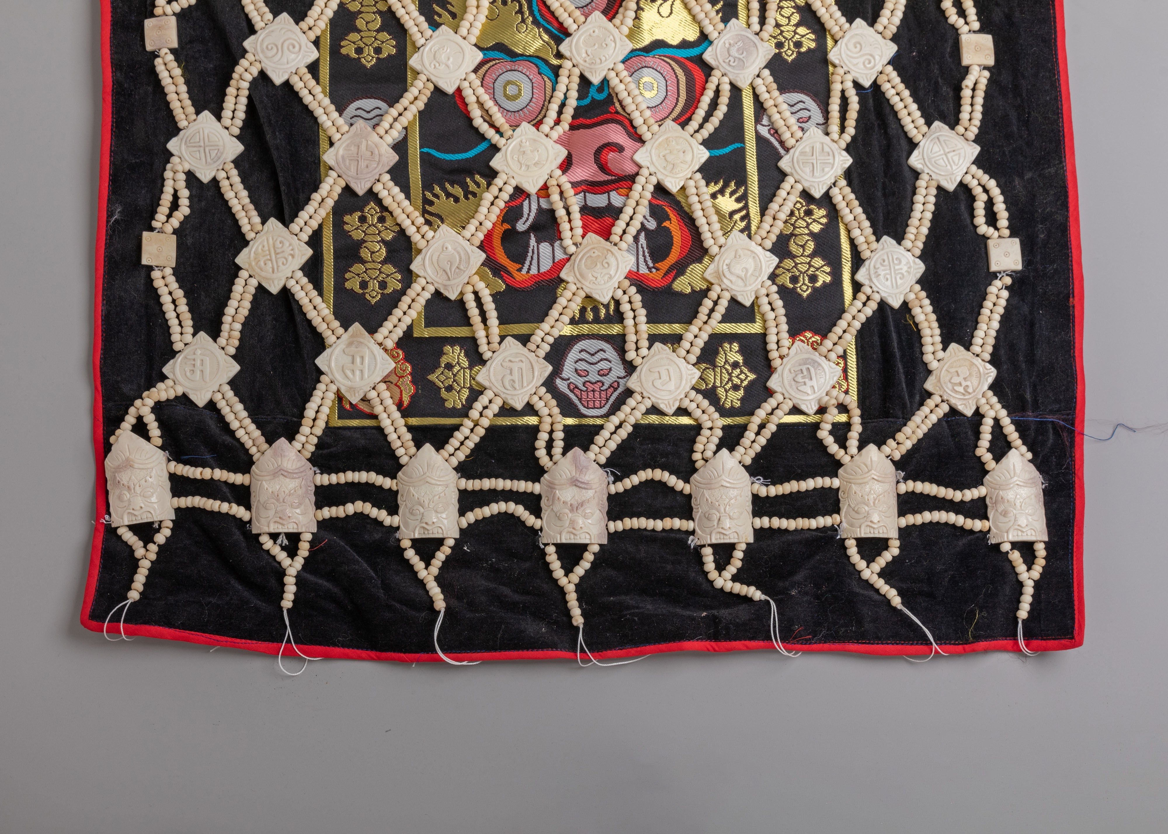 Handcrafted Ritual Guru Fabric | Five Dhyani Buddha Ceremonial Attire