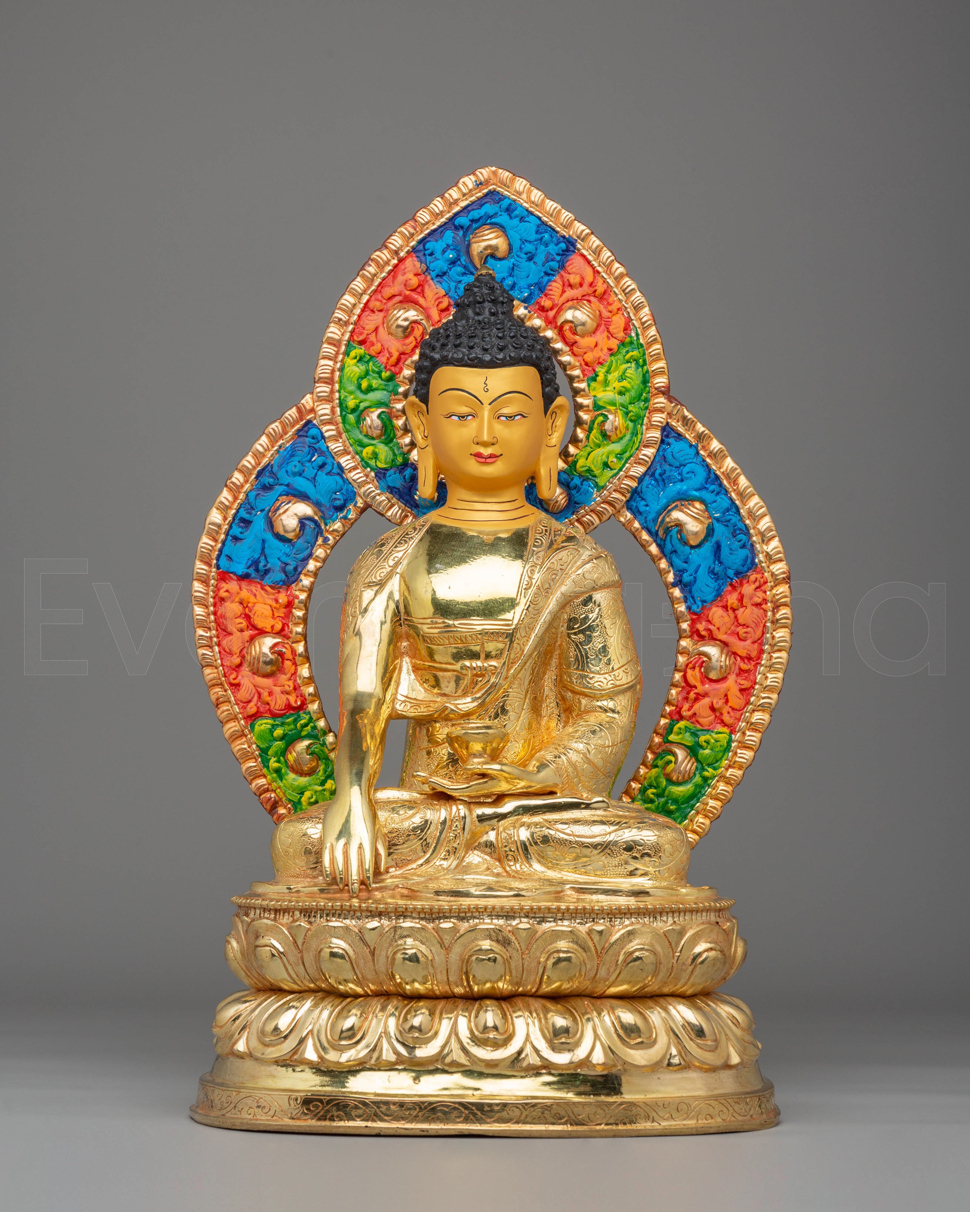 Handmade Golden Shakyamuni Buddha Statue