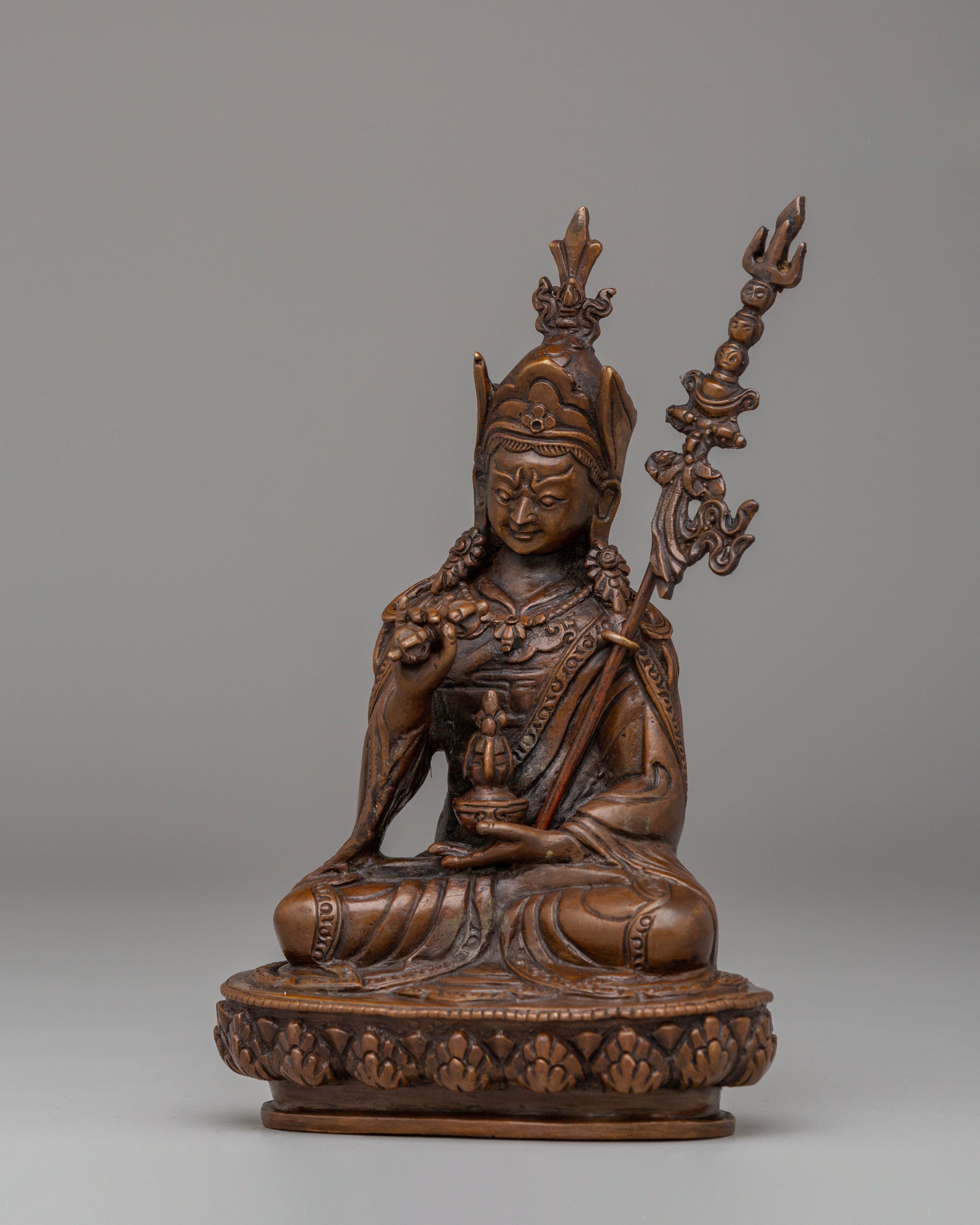 Handcrafted Tibetan Guru Tsokye Dorje Statue | Tibetan Deity Sculpture