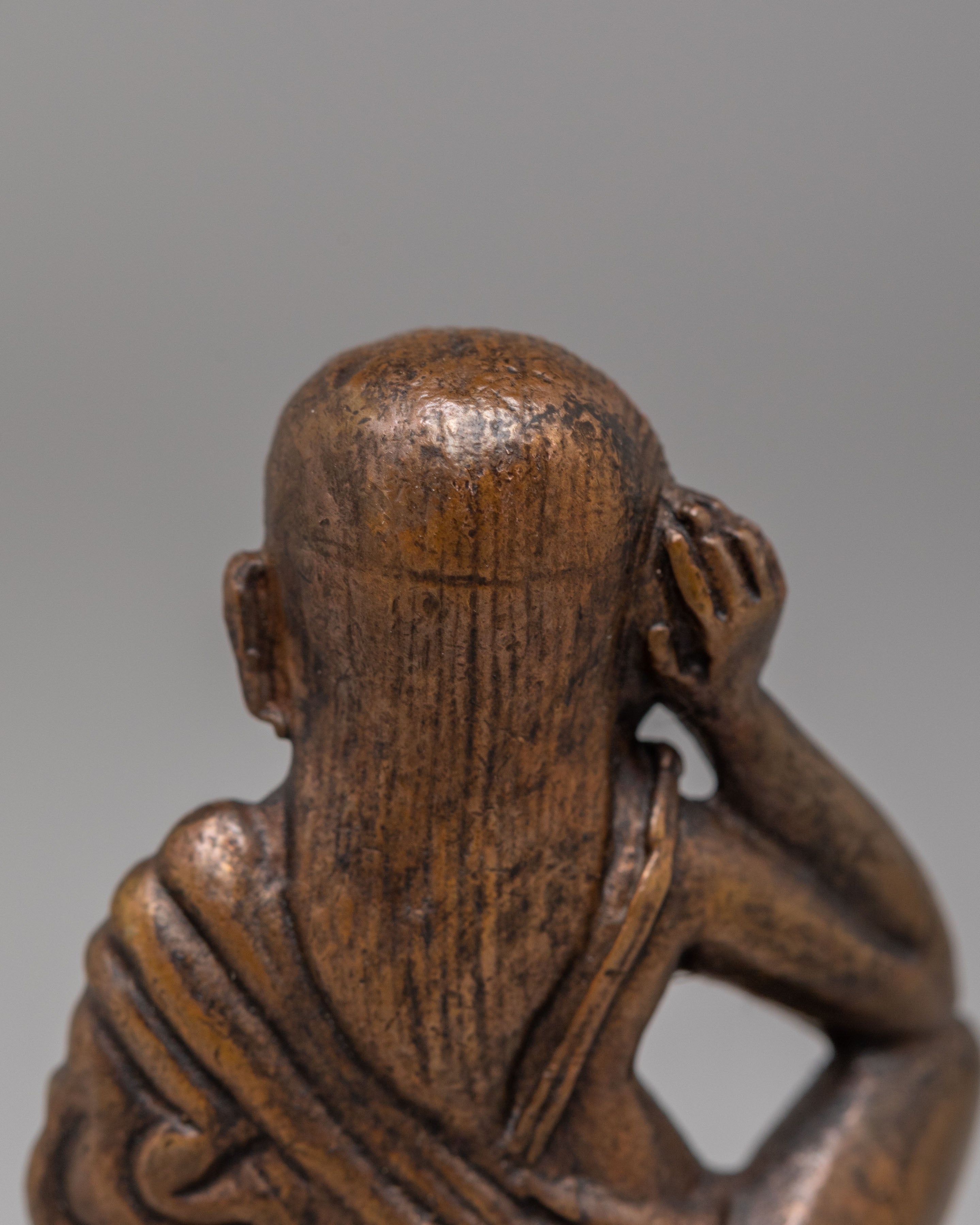 Machine-Made Milarepa Statue | Tibetan Buddhist Sculpture