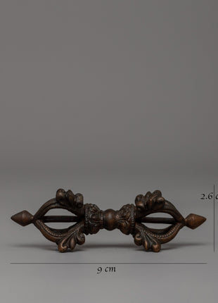 Ritual Tool Oxidized Copper Vajra | Tibetan Buddhist Dorje