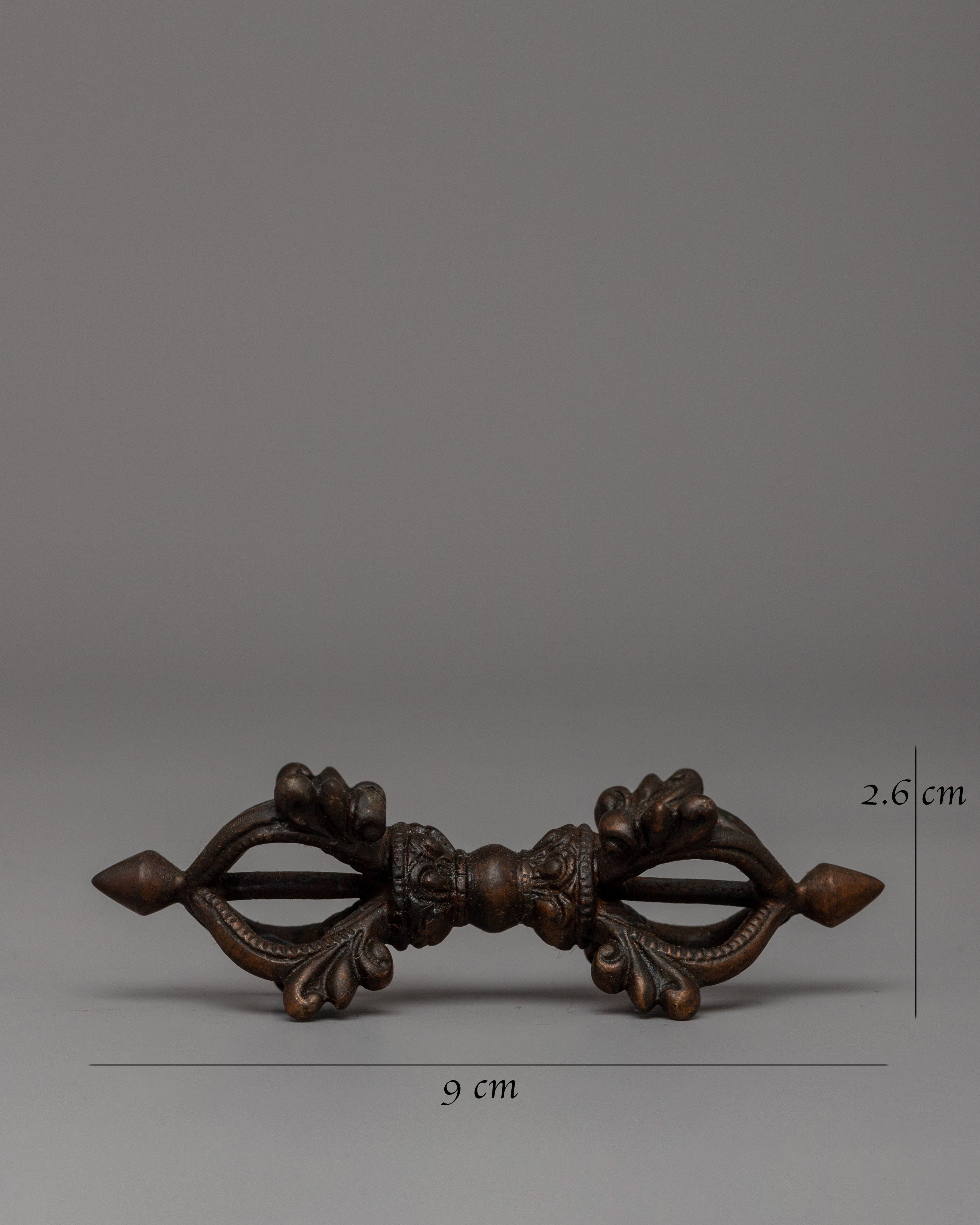 Ritual Tool Oxidized Copper Vajra | Tibetan Buddhist Dorje