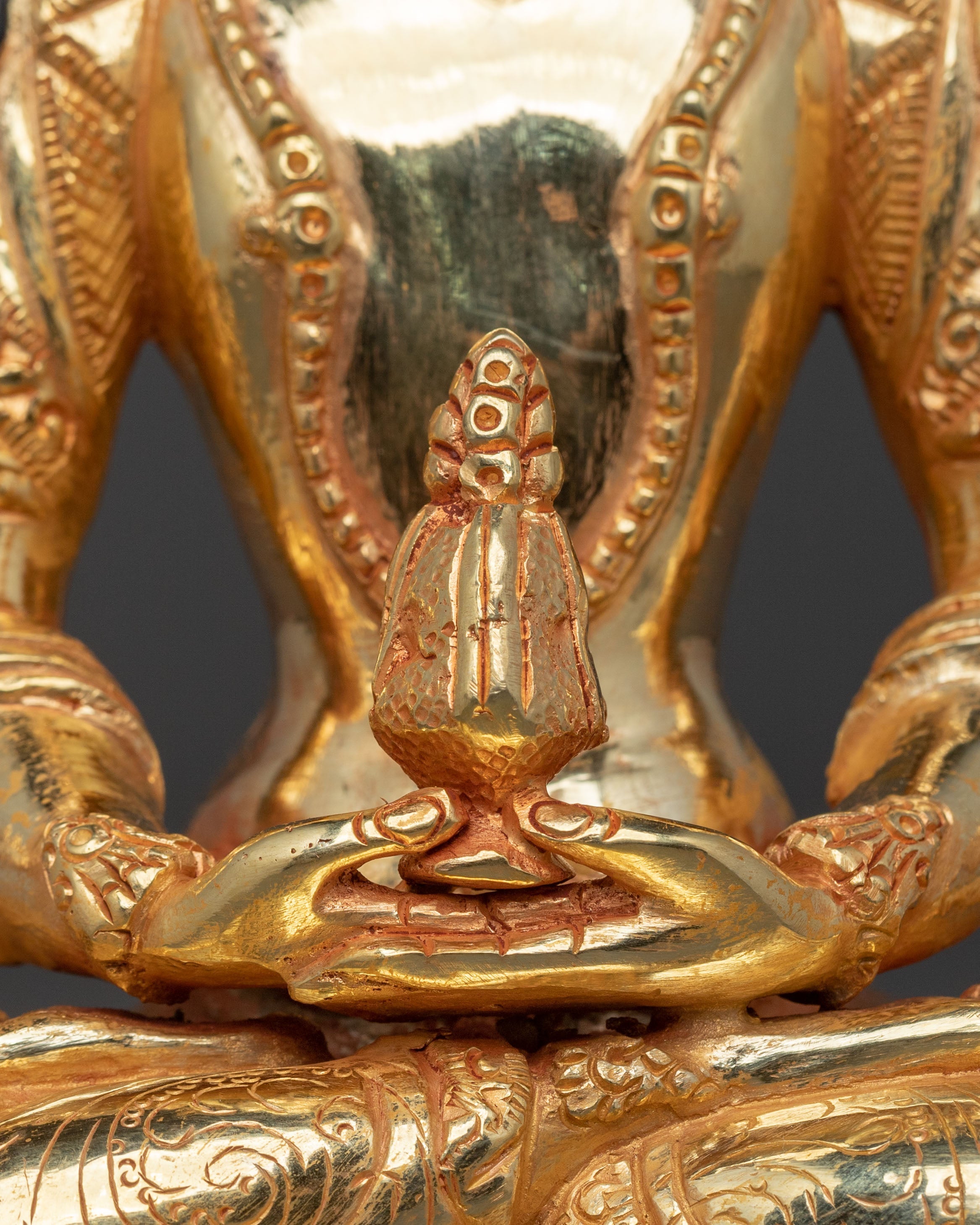 Handcrafted Amitayus Spiritual Statue | Tibetan Buddhist Long Life Deity