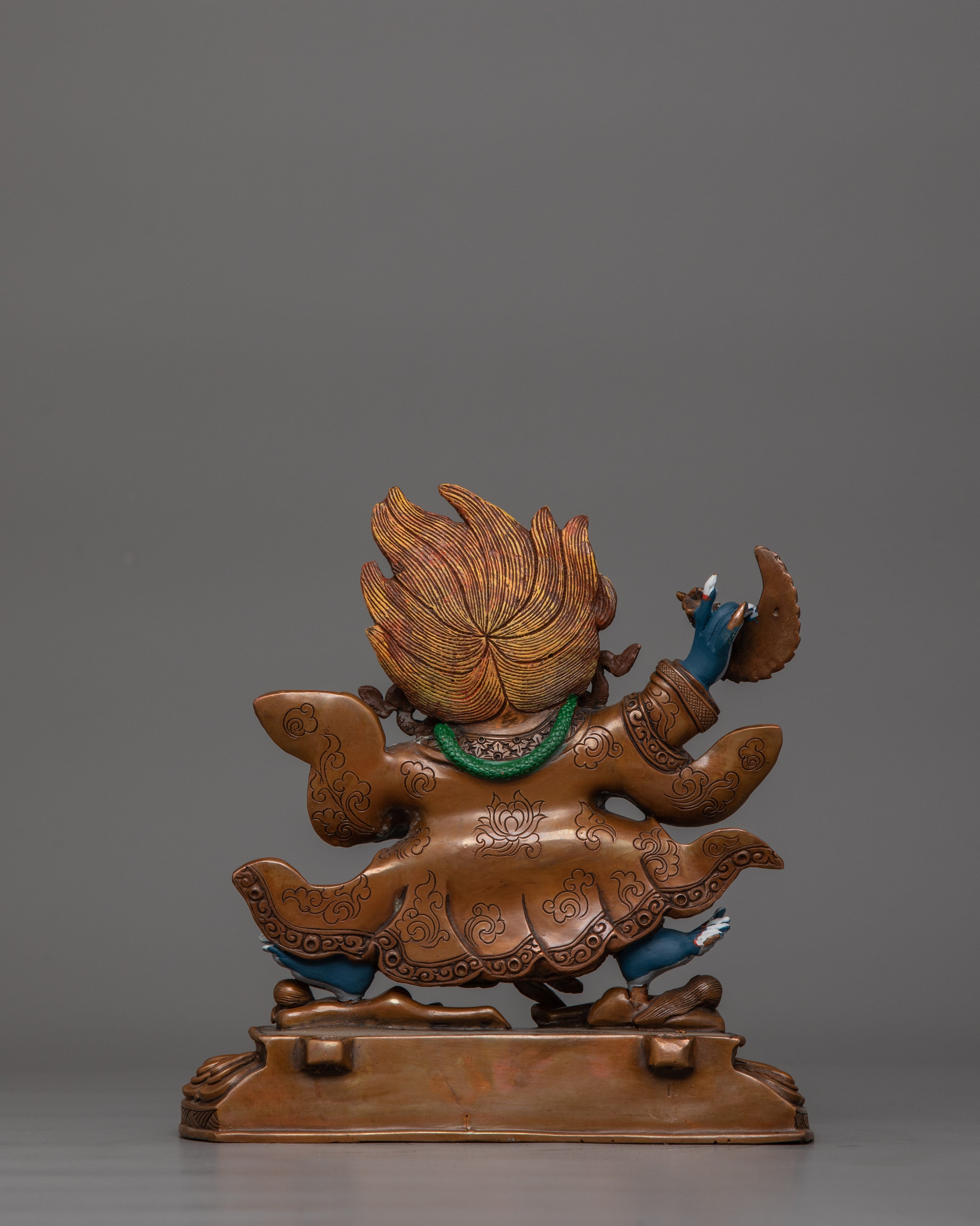 Mahakala Bernakchen Enlightened Protector Statue | Wrathful Deity Mahakala Artwork