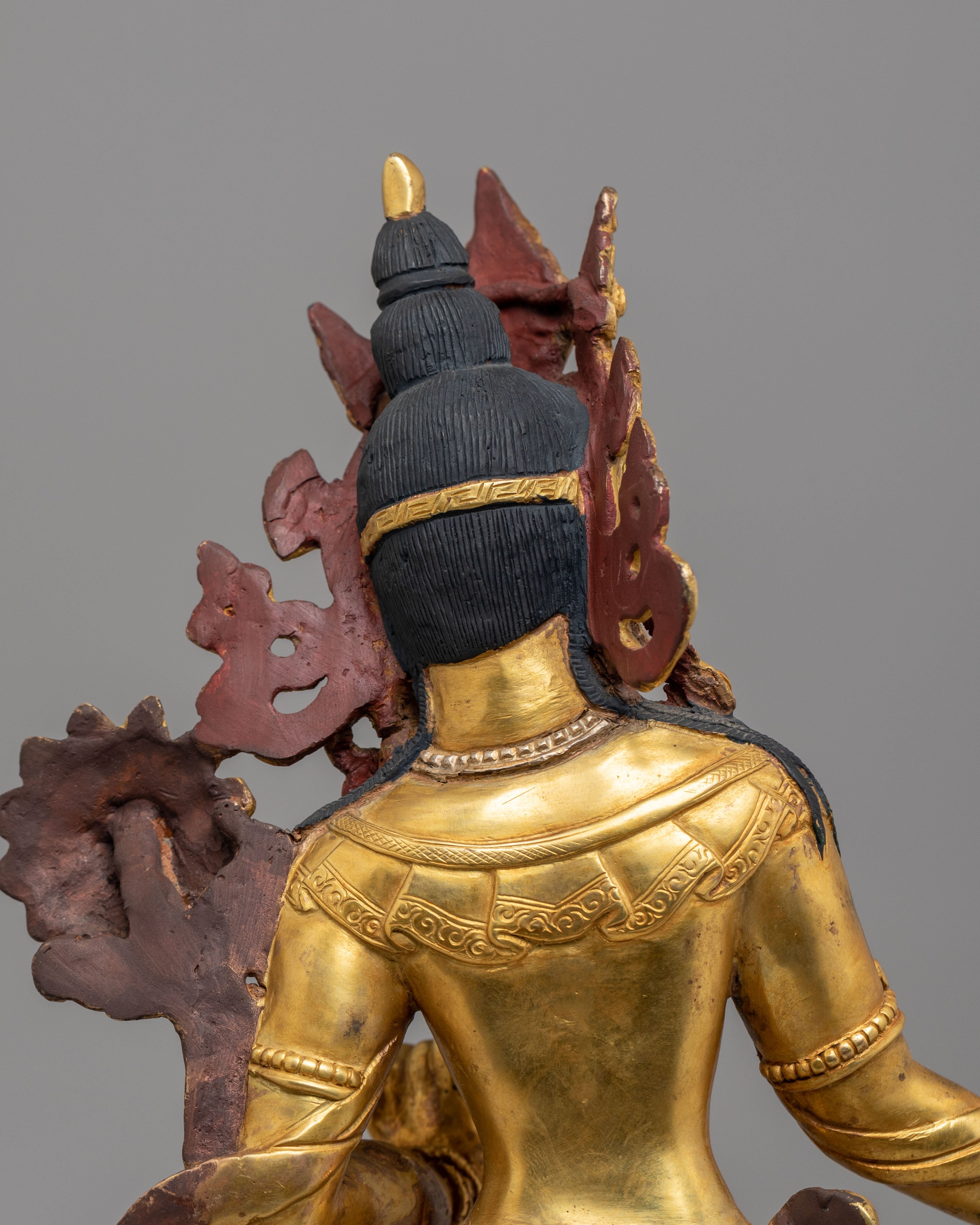 Standing Green Tara Buddhist Sculpture | Spiritual Home Decor