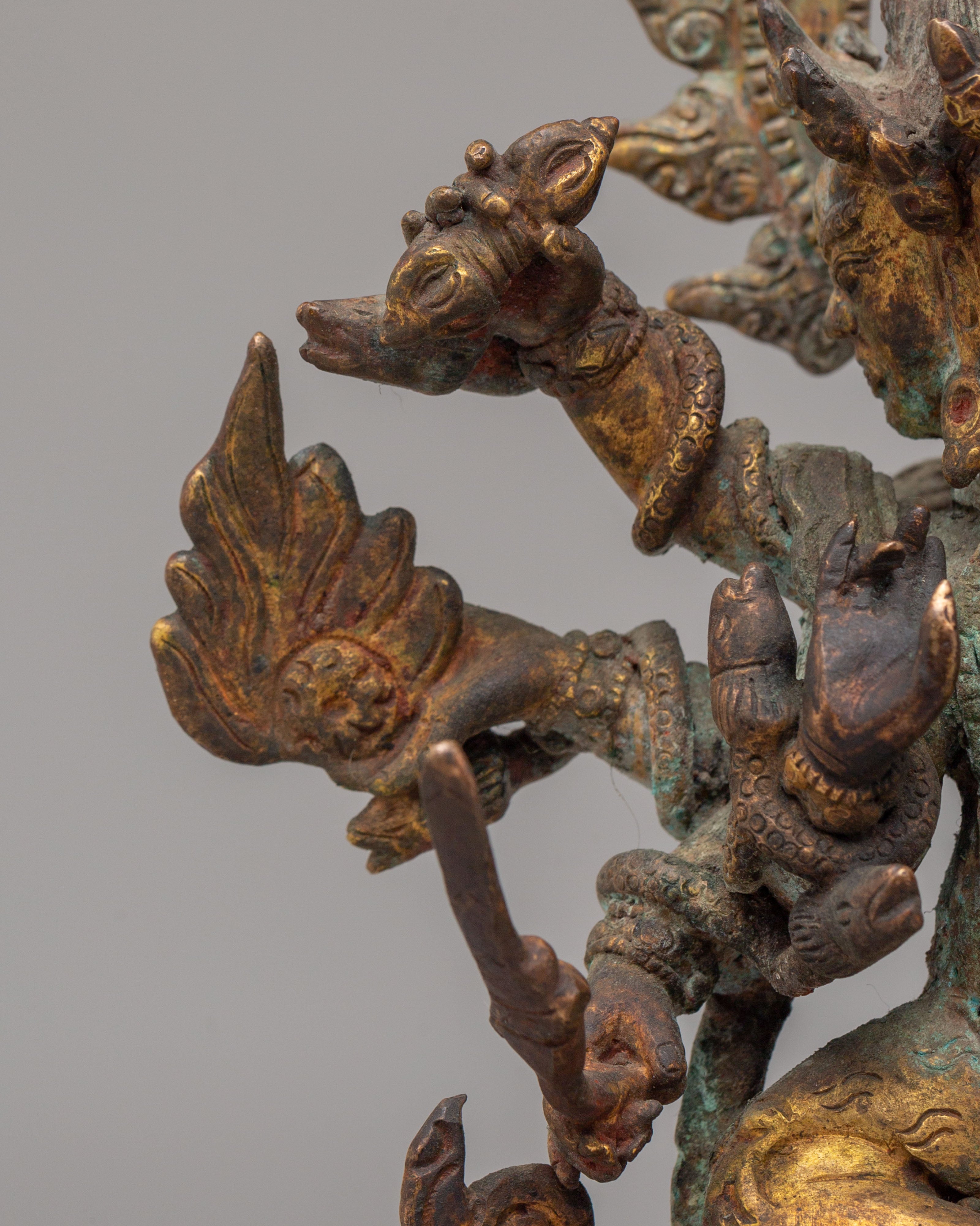 Traditional Ucchusma Figurine | Buddhist Purification Deity