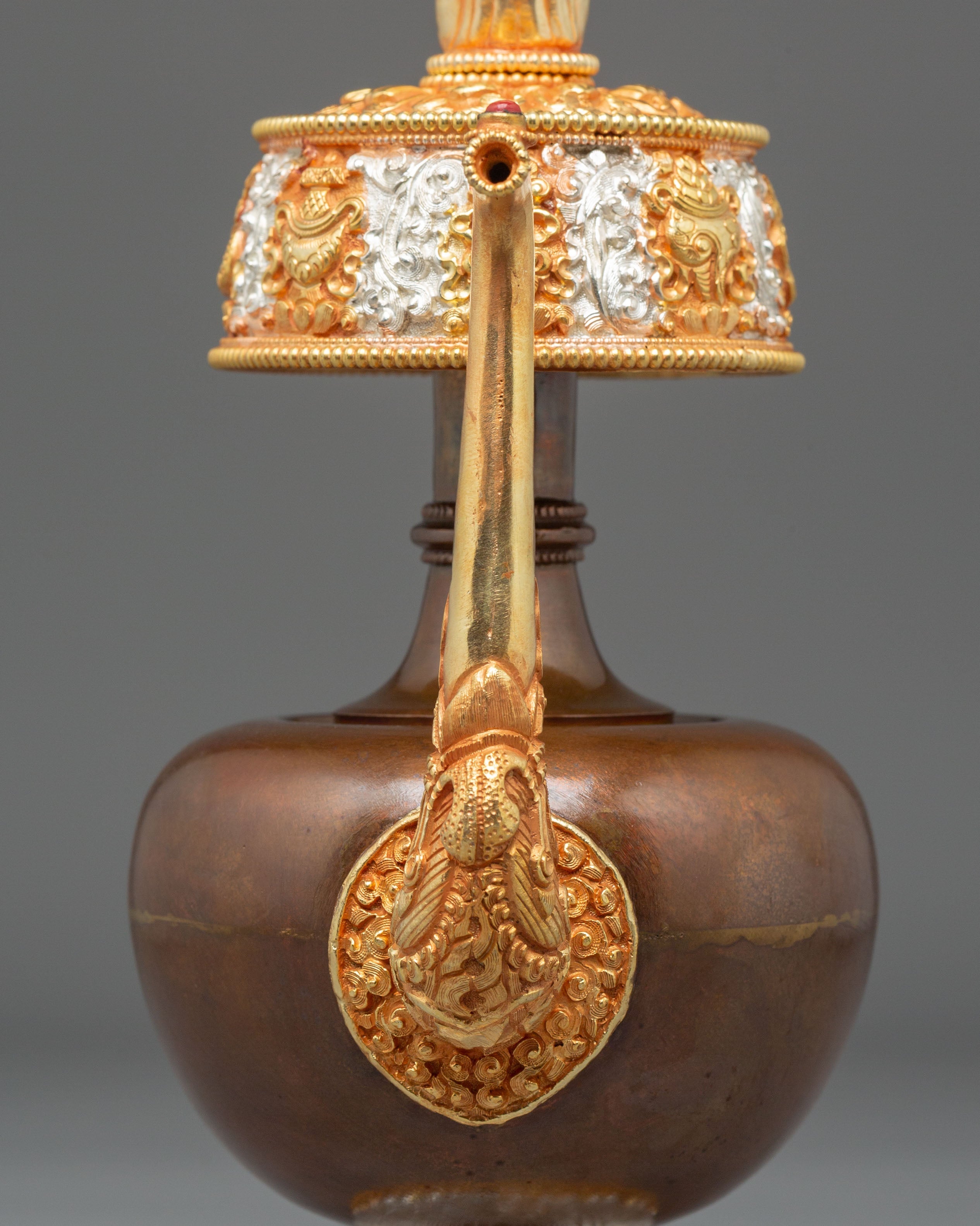 Buddhist Water Offering Bhumba Set | Sacred Ritual Vase for Blessings and Purification